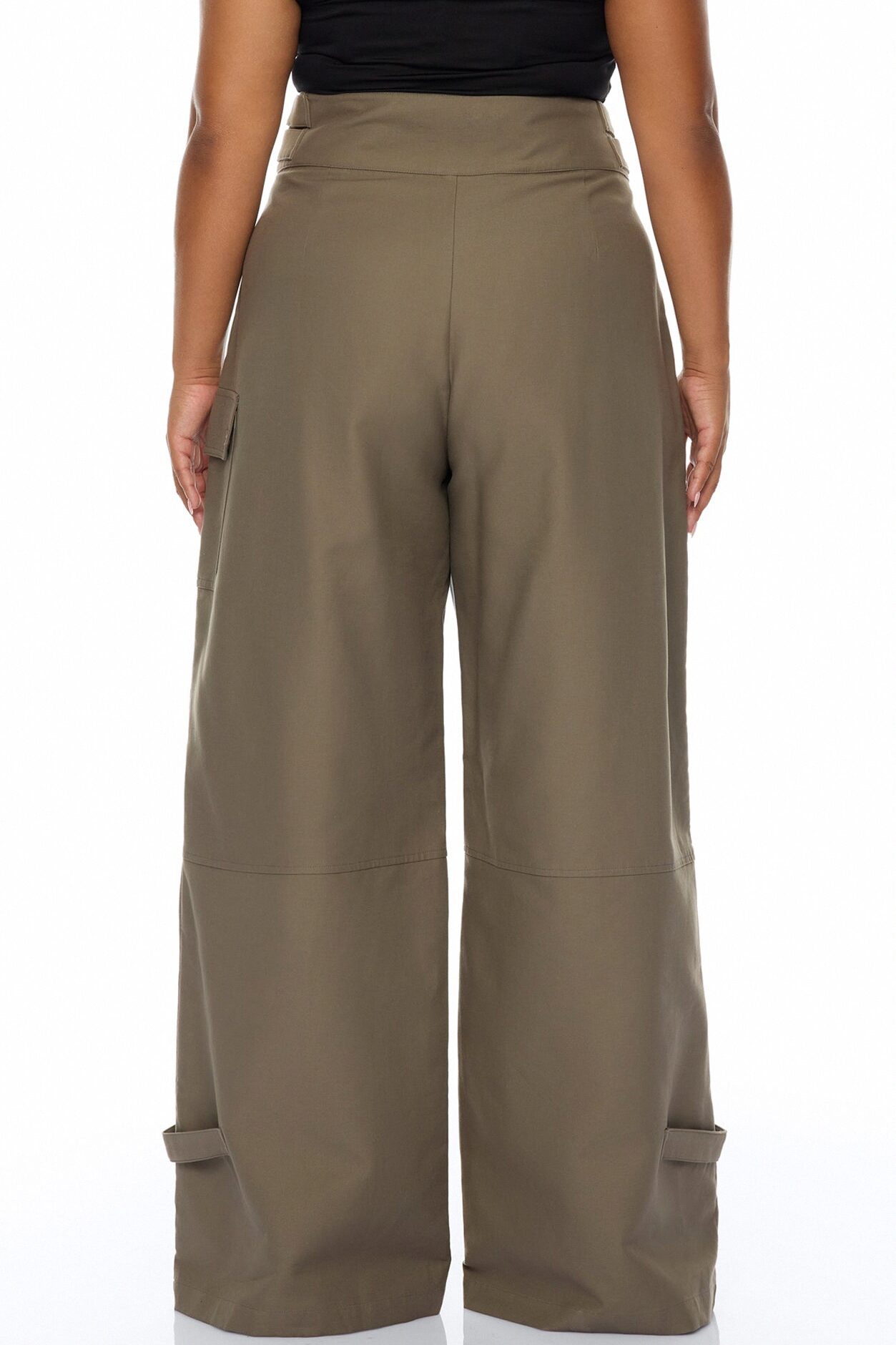 Marcella Cargo Wide Leg Pant - Olive