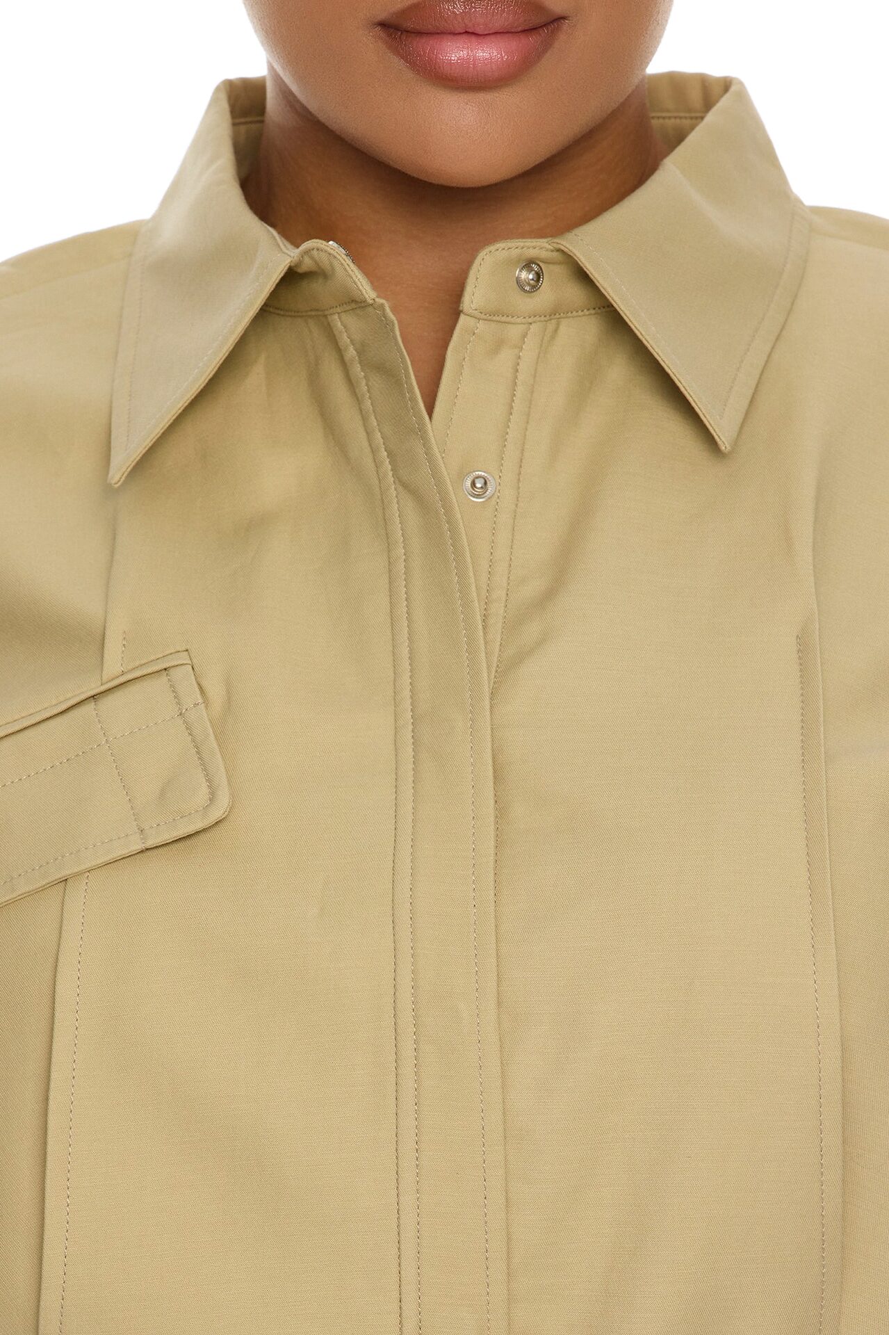 Morgan Belted Cargo Mini Dress - Taupe