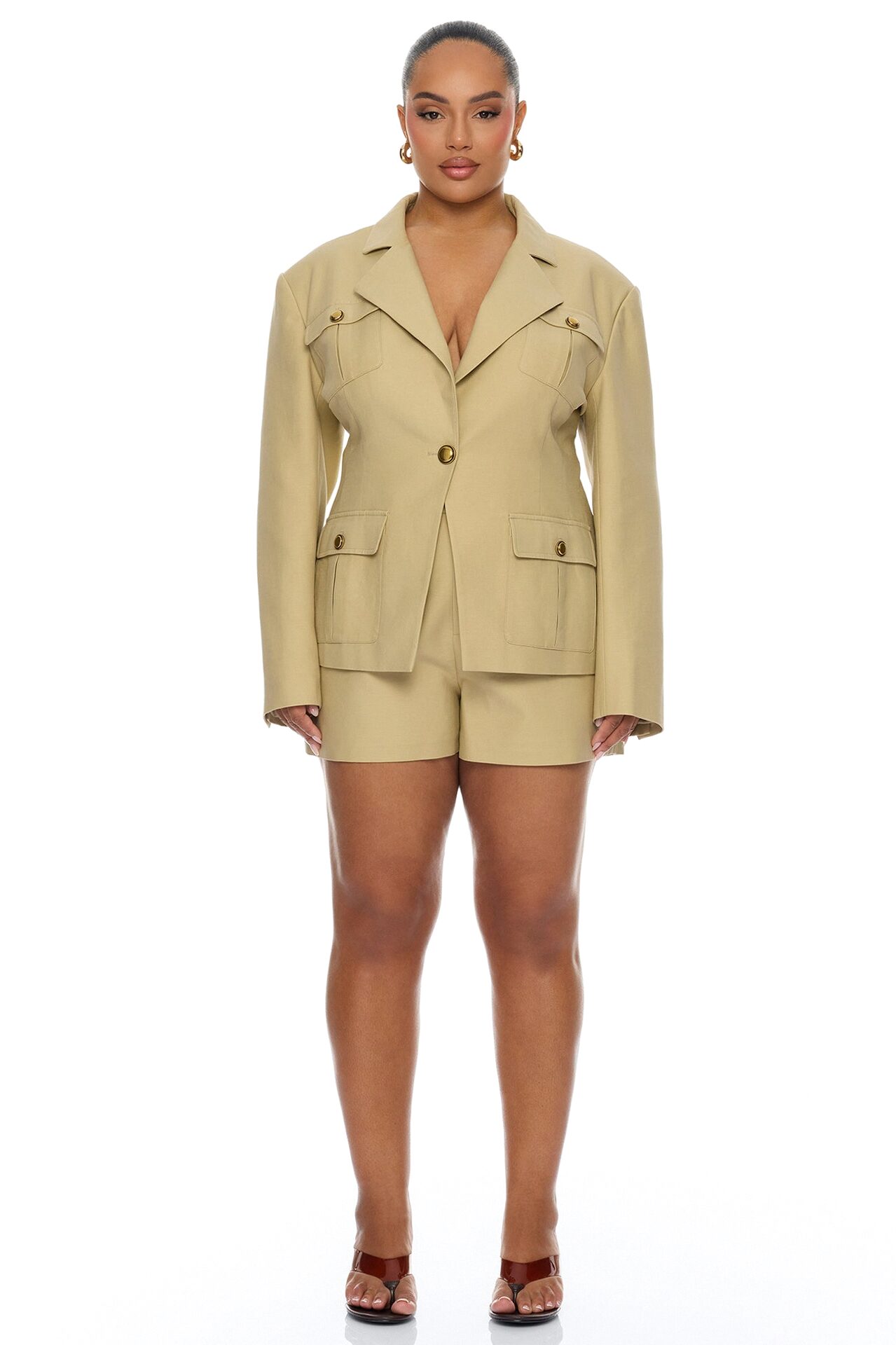 Morgan Cargo Short - Taupe