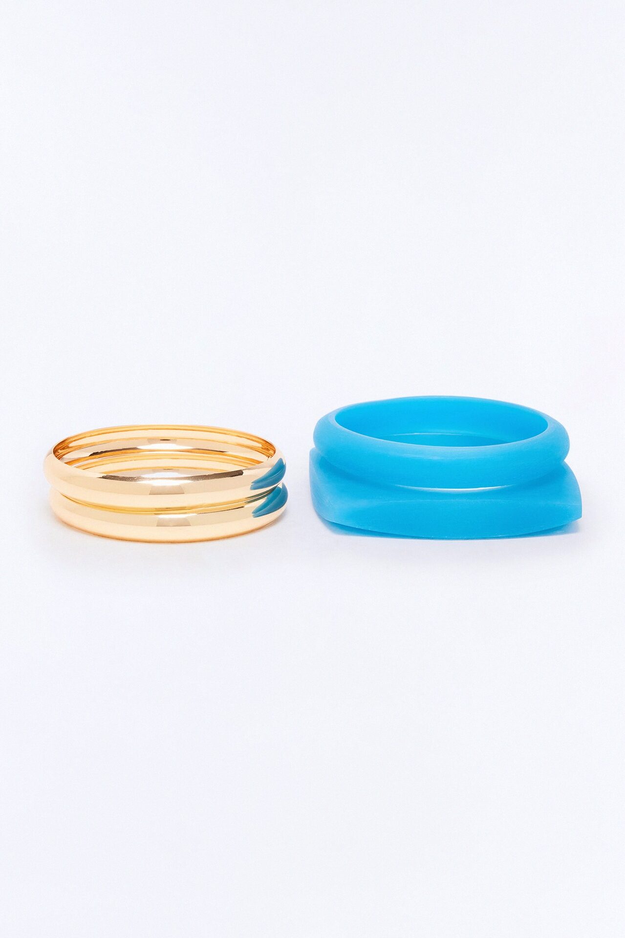 Summer Tides 4 Piece Bracelet Set - Gold/Blue