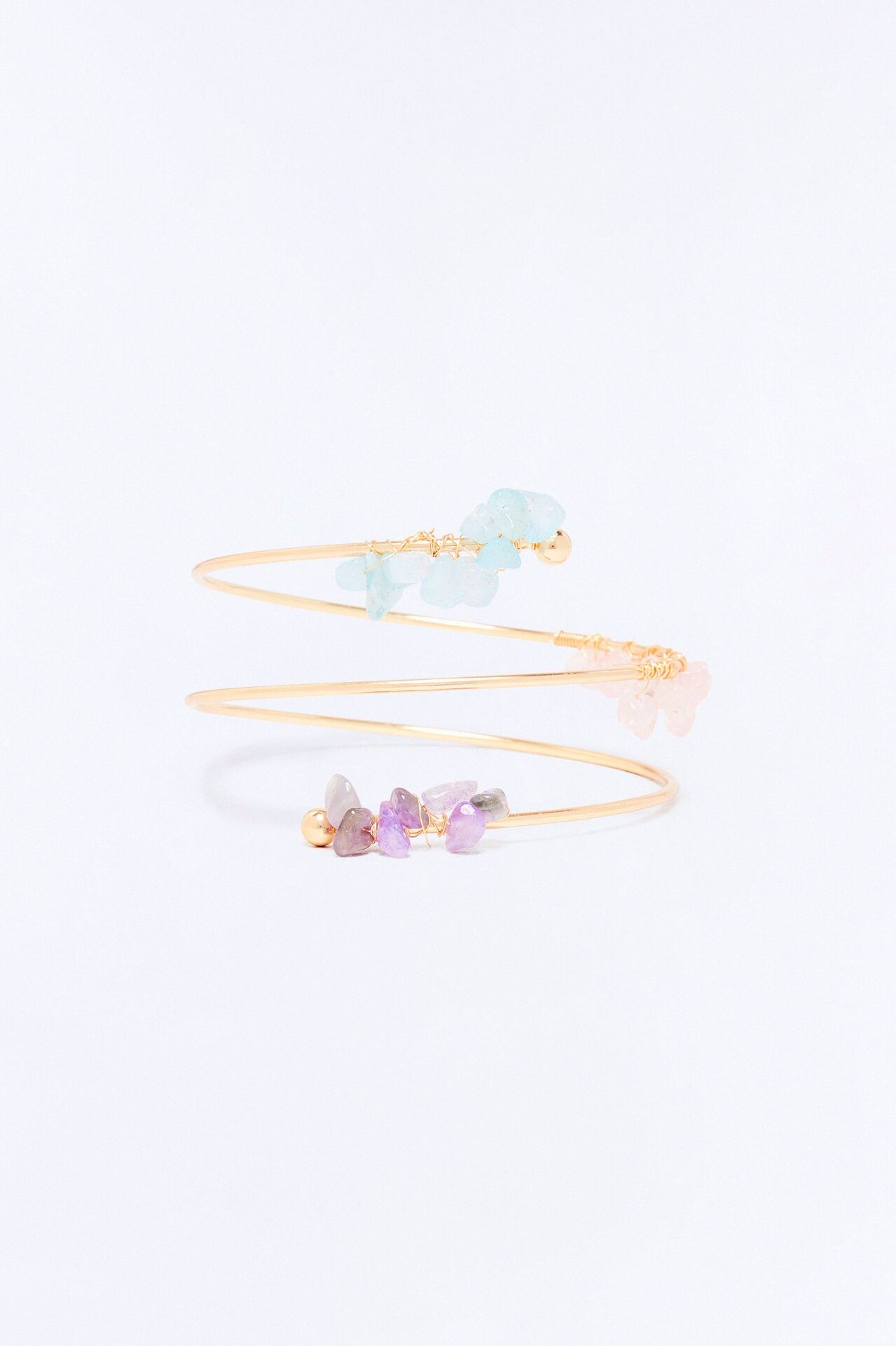 Coastal Gems Arm Cuff - Gold/Multi