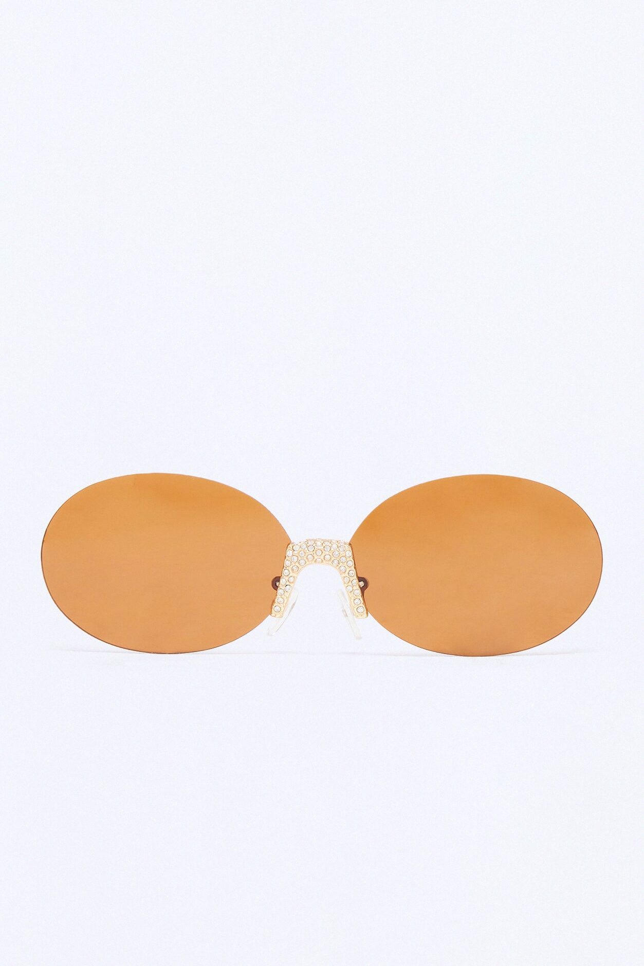 Aurora Crystal Sunglasses - Gold/Brown