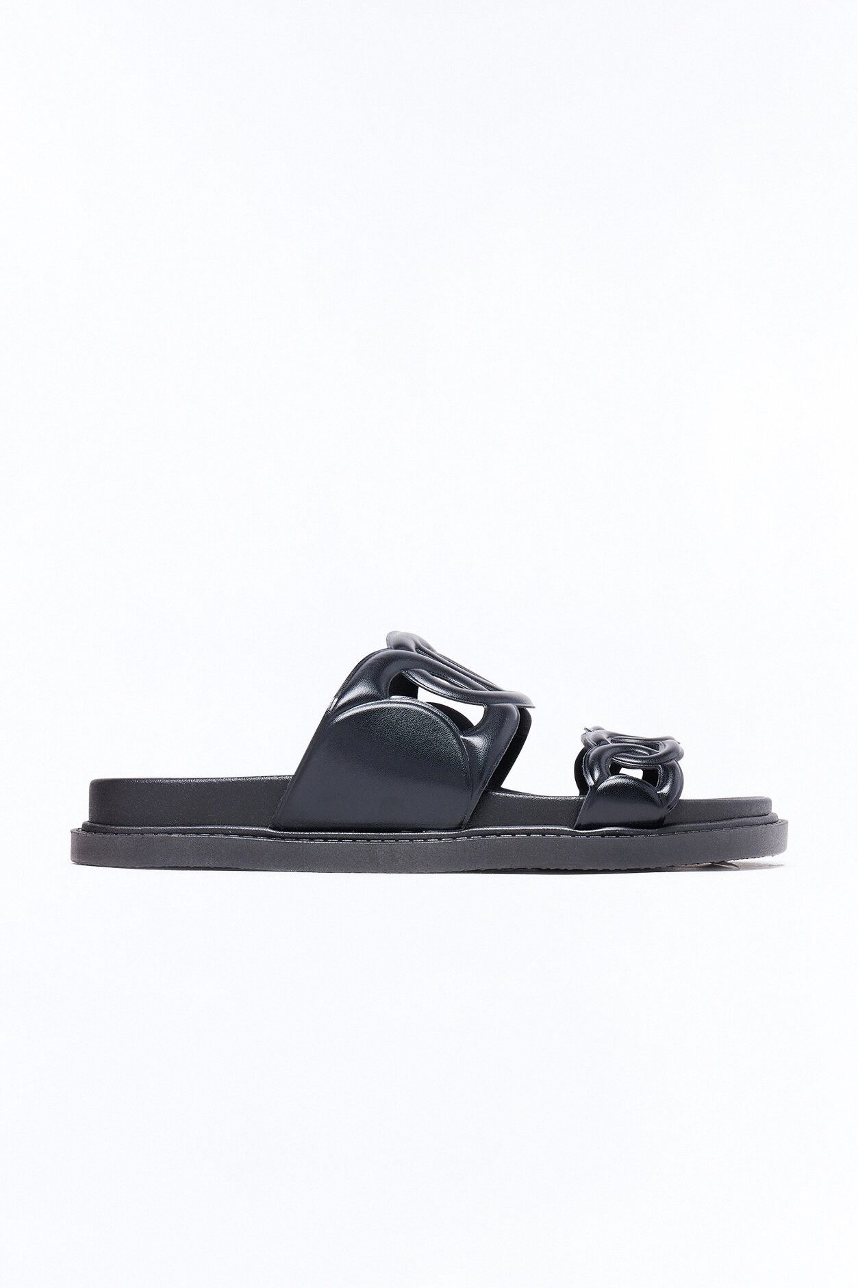 Alma Slip On Sandals - Black