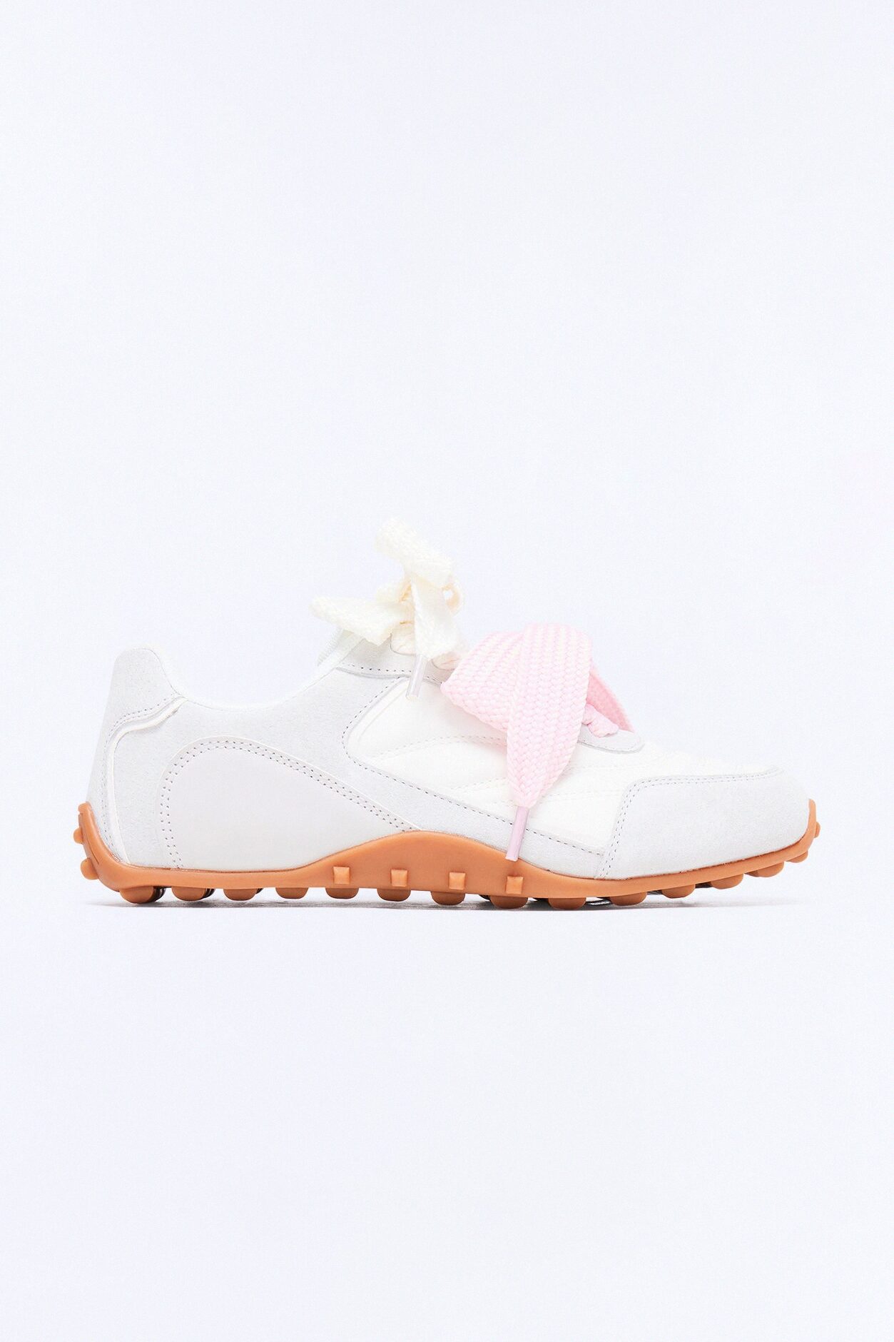 Aria Double Lace Up Sneakers - White
