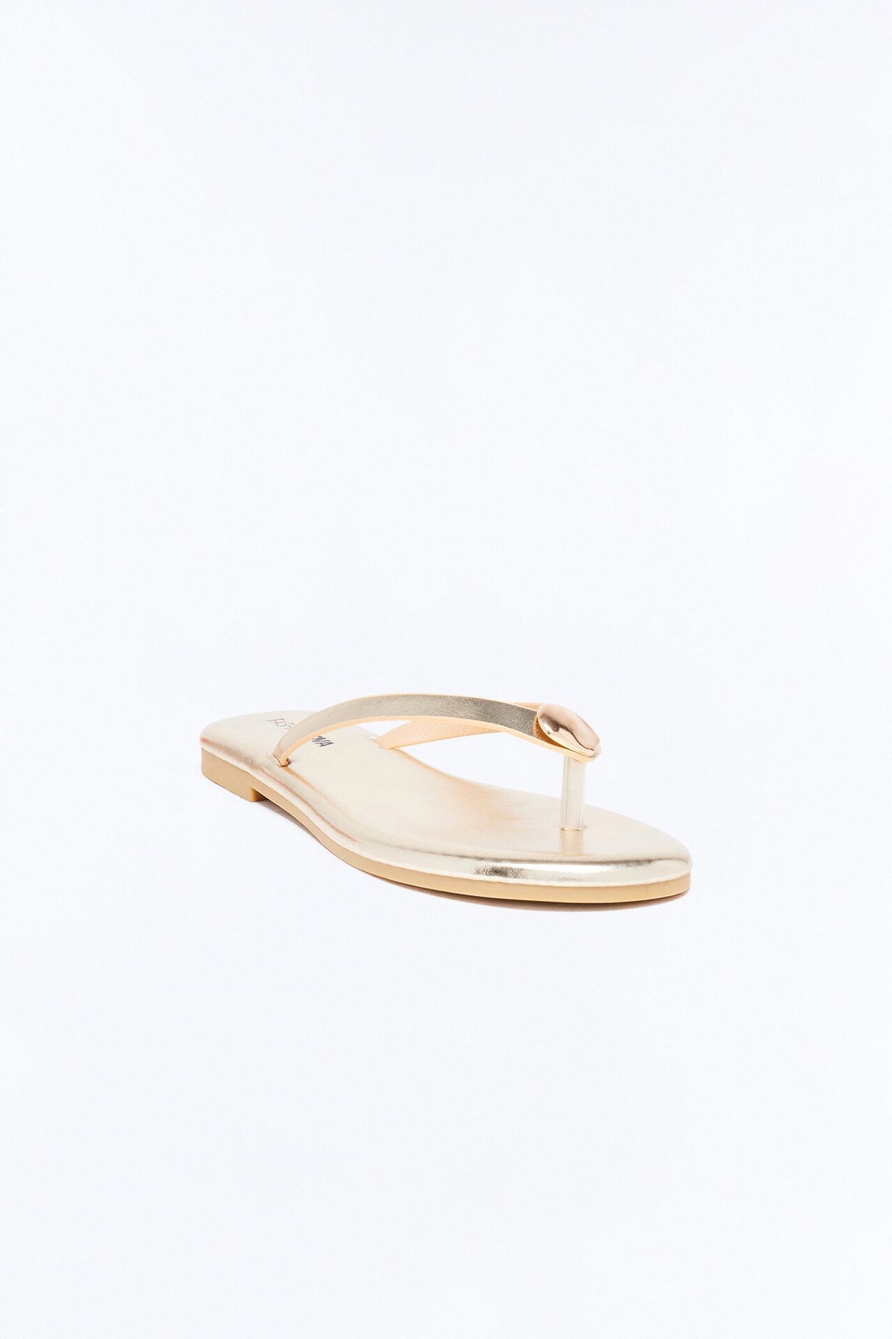 Kacee Stud Flip Flops - Gold