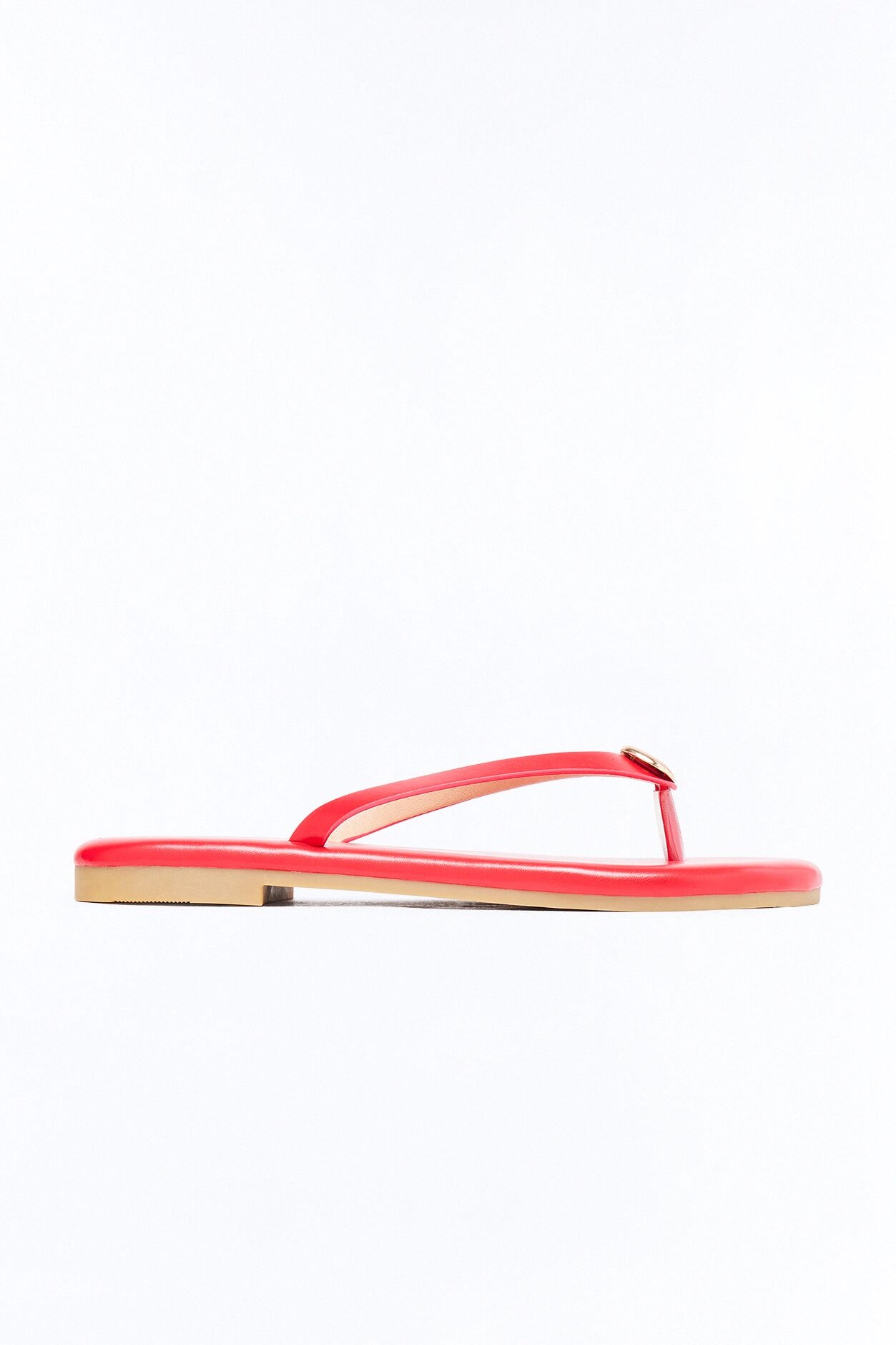 Kacee Stud Flip Flops - Red