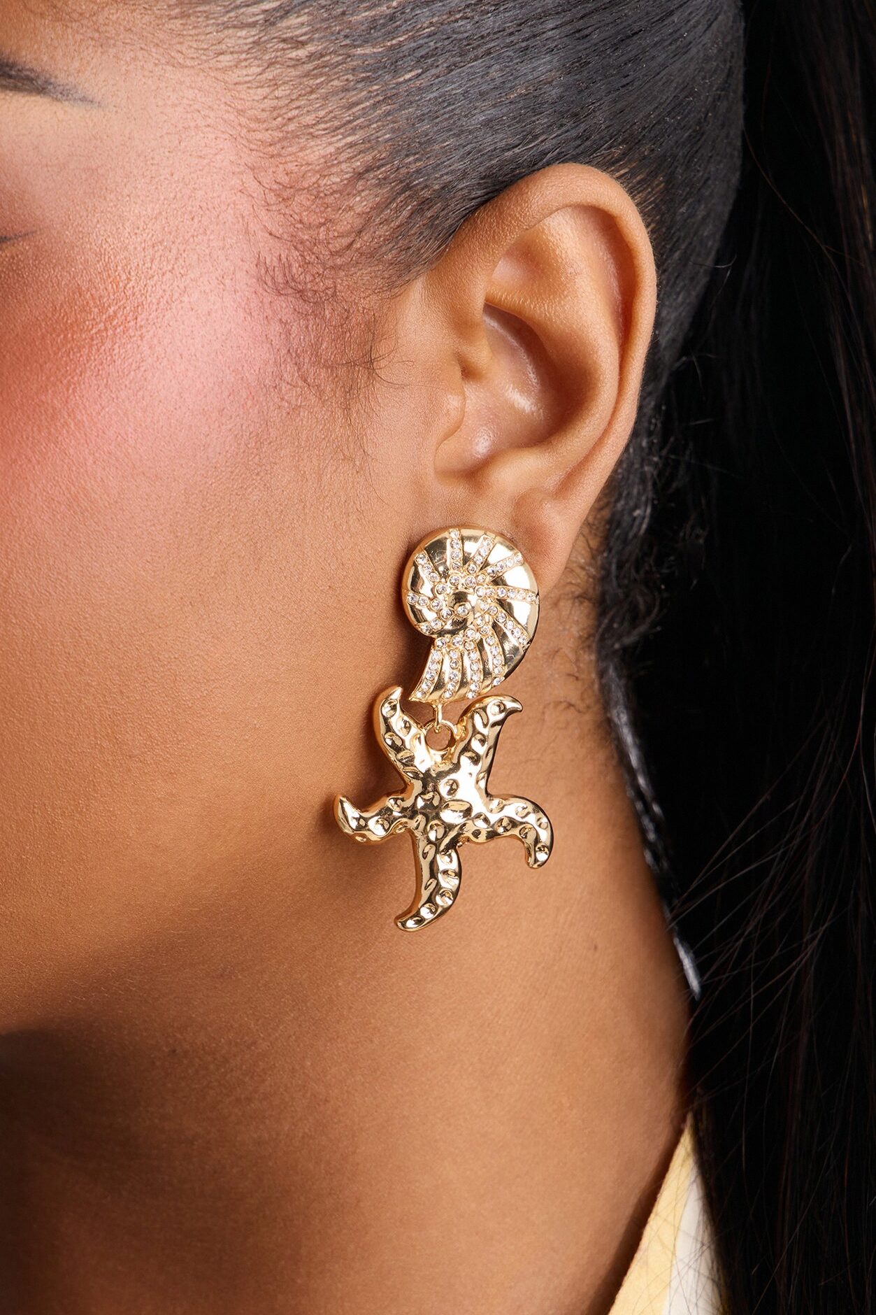 Ocean Treasures Earrings - Gold