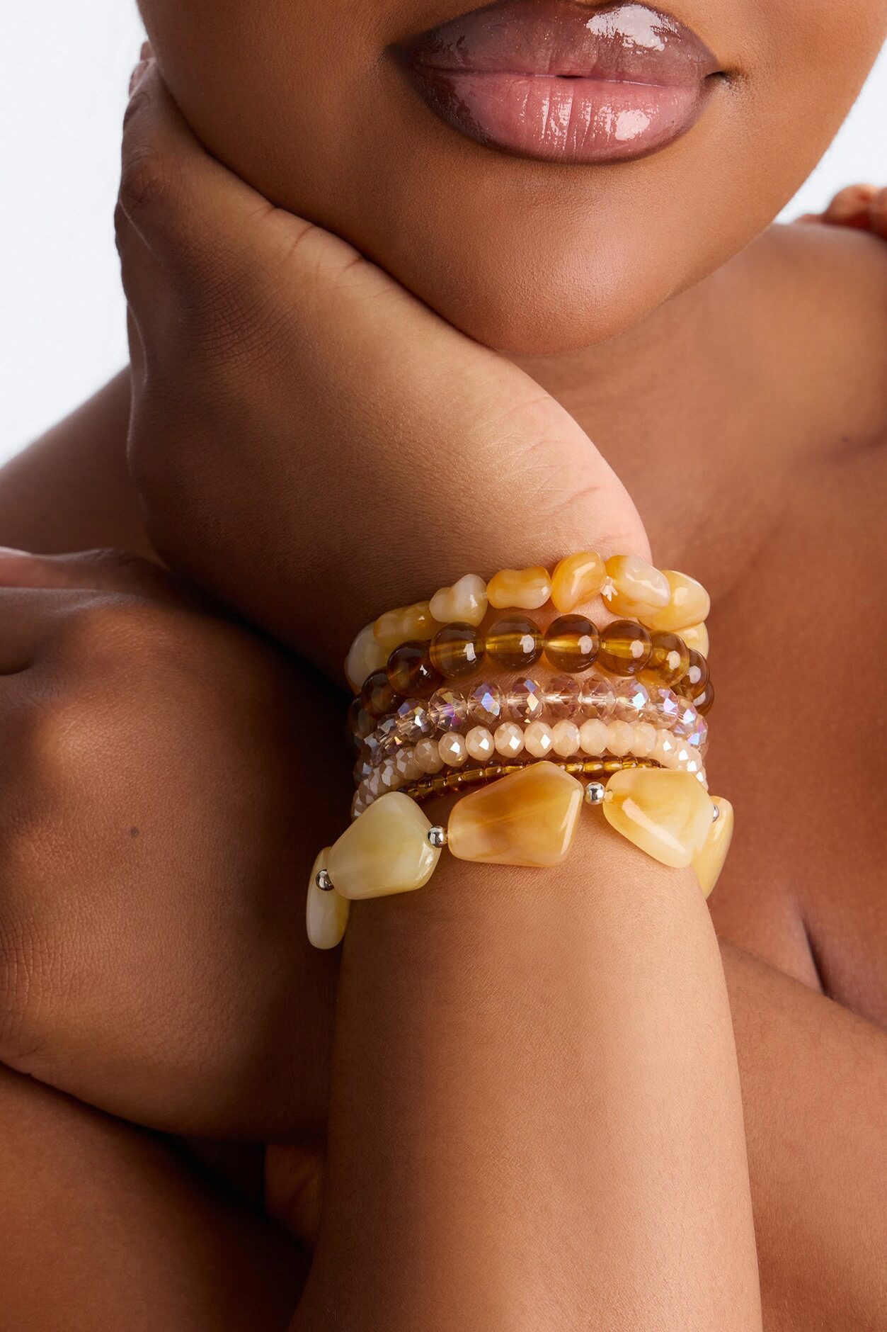 Mai Tai 6 Piece Multi Bracelet Set - Nude/combo