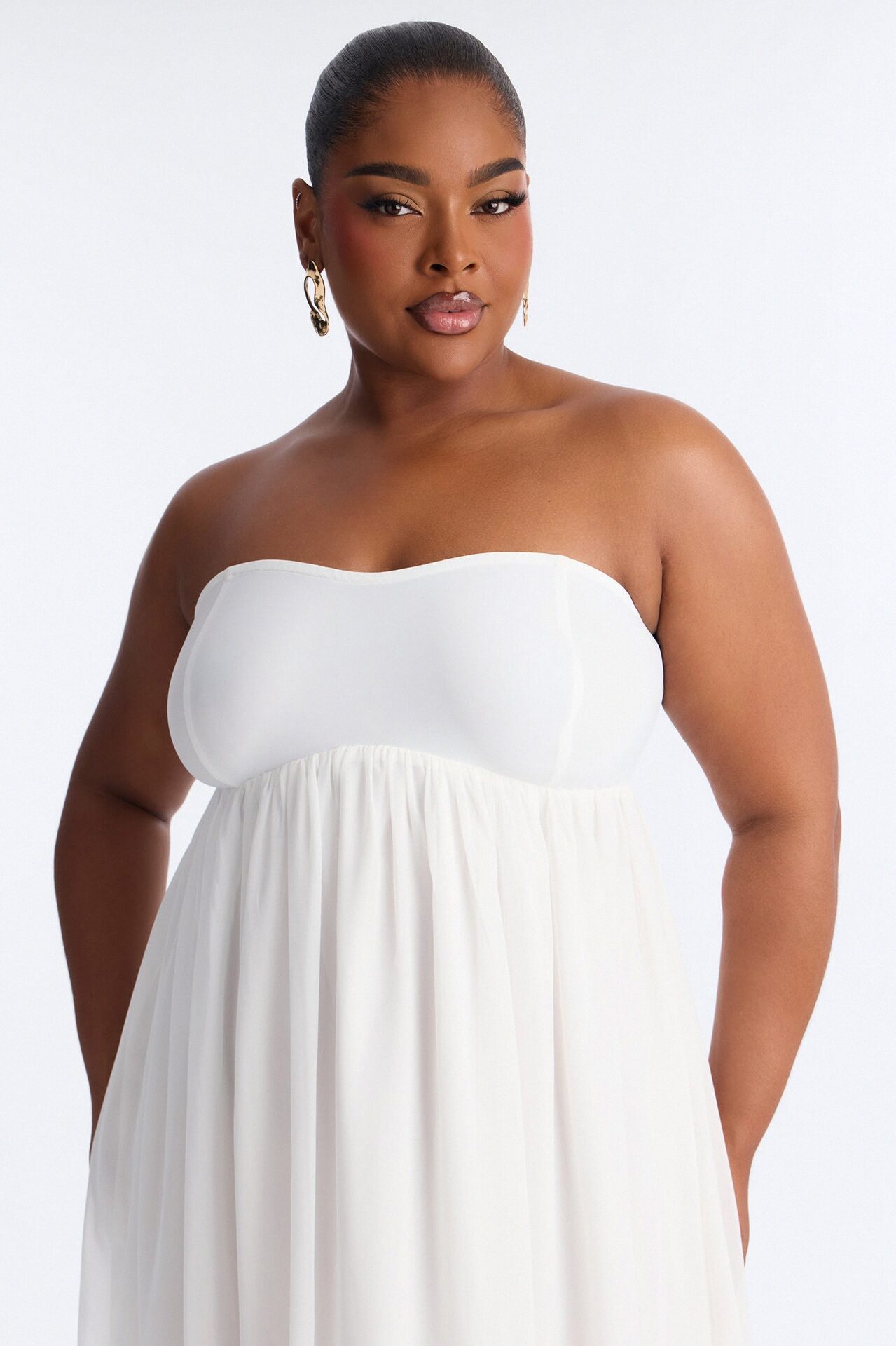 She's Effortless Chiffon Maxi Dress - Ivory