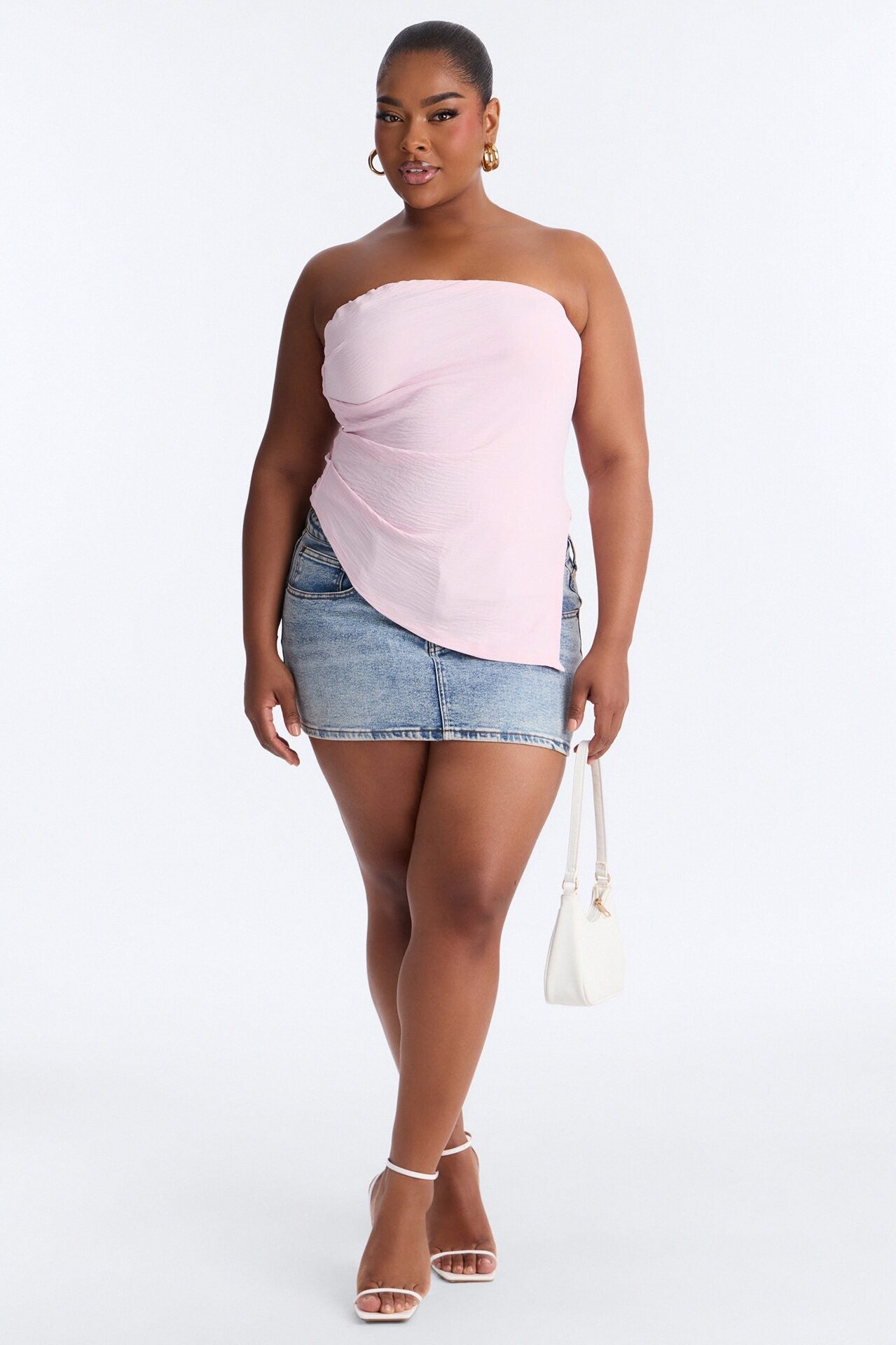 Valerie Asymmetrical Top - Pink