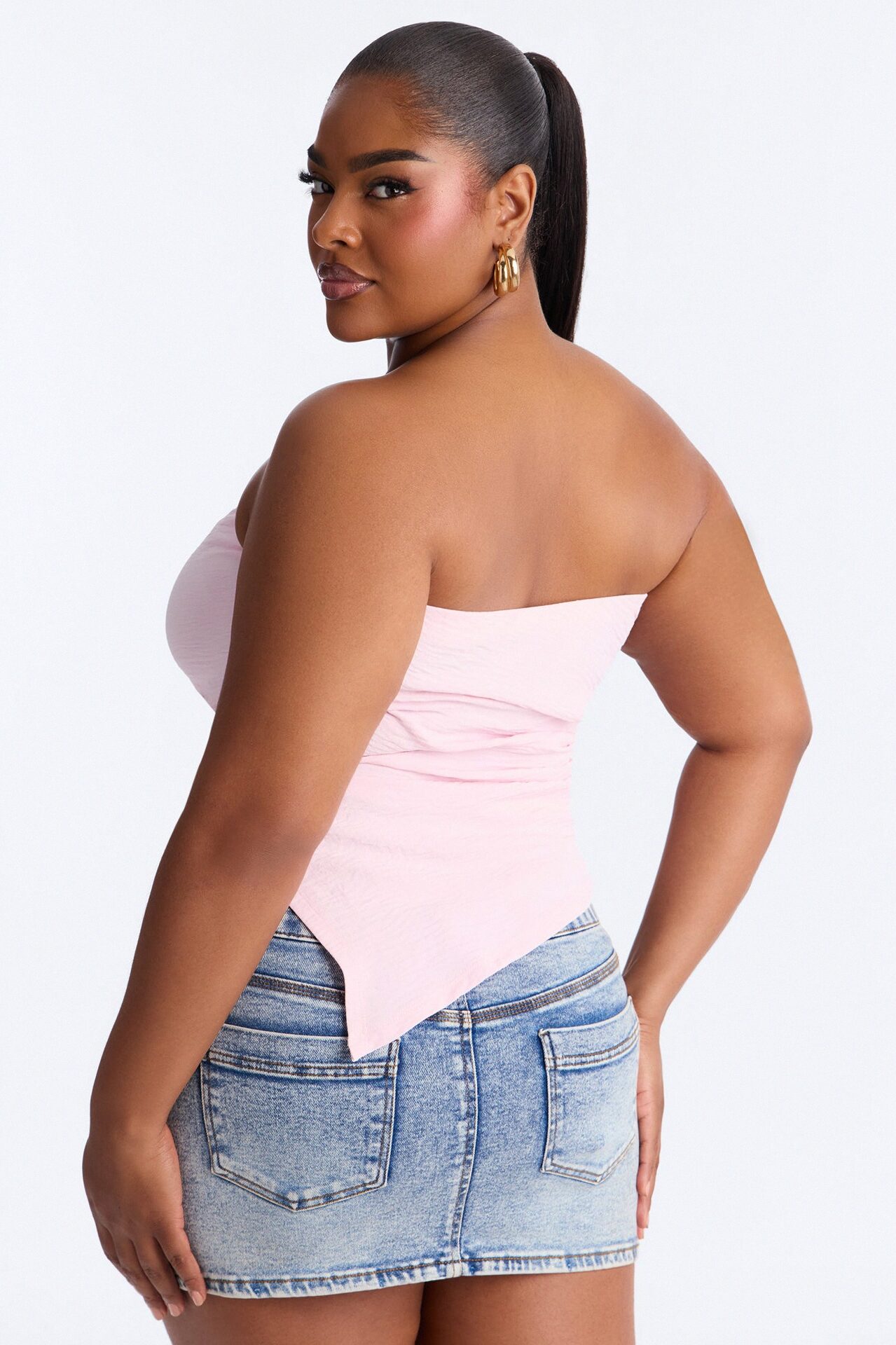 Valerie Asymmetrical Top - Pink