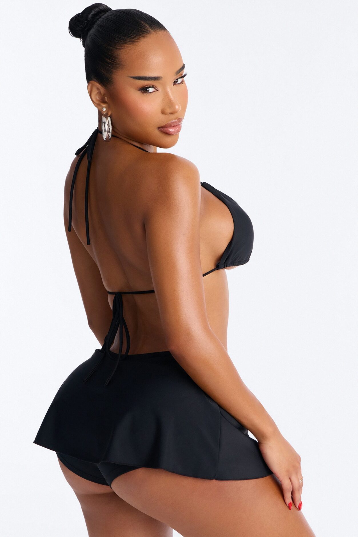 Heat Winds Skort 2 Piece Bikini - Black