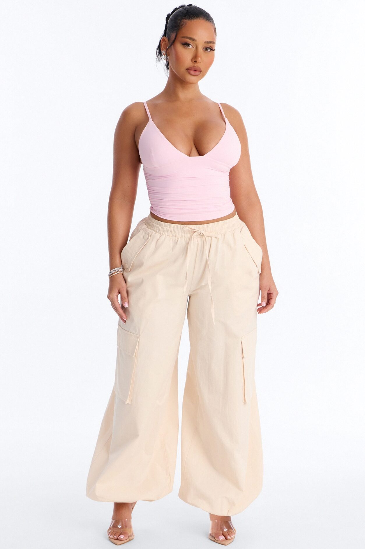 Second Skin Deep U Neck Cami - Light Pink