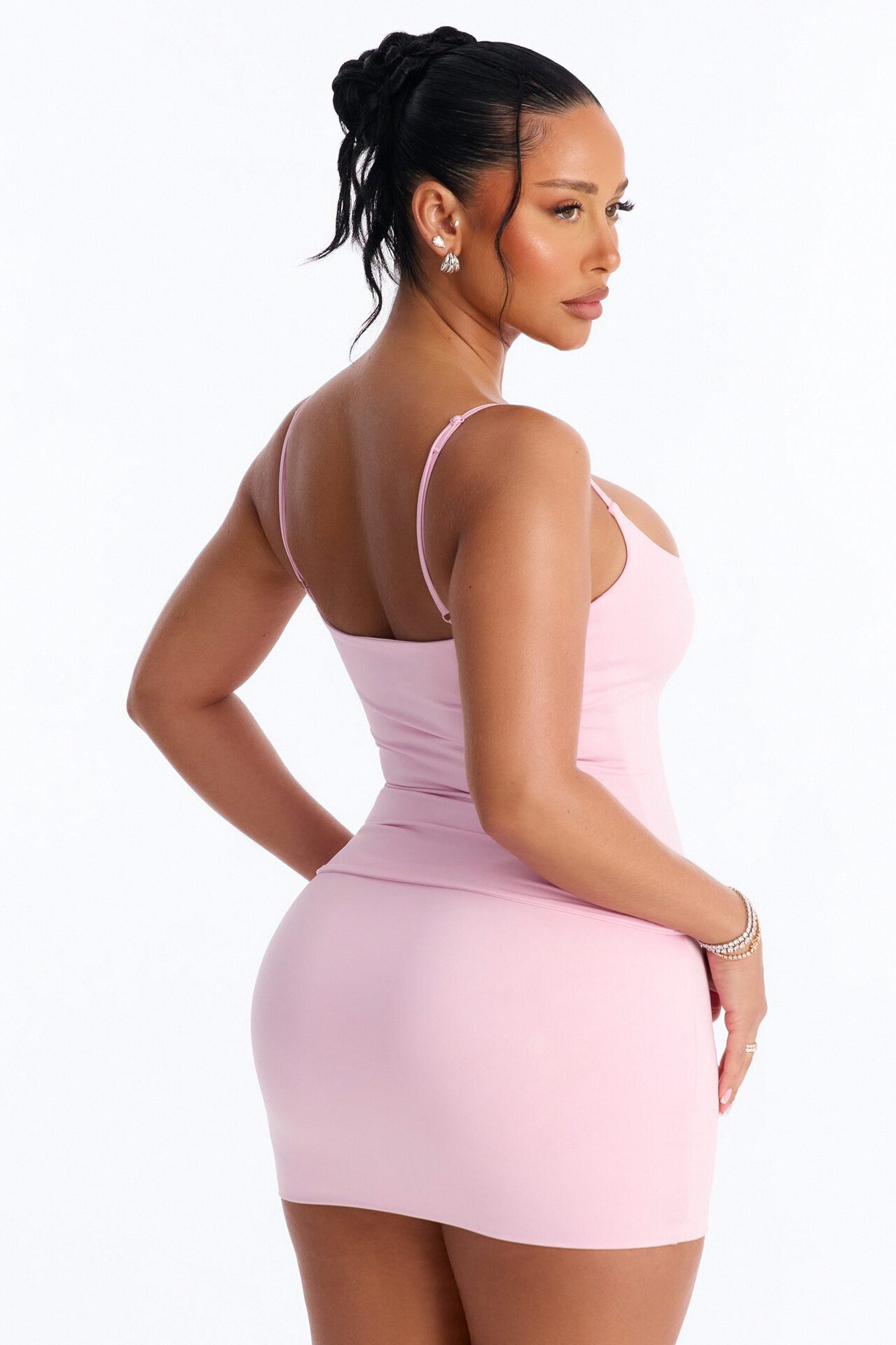 Contour Double Lined Cami Top - Light Pink
