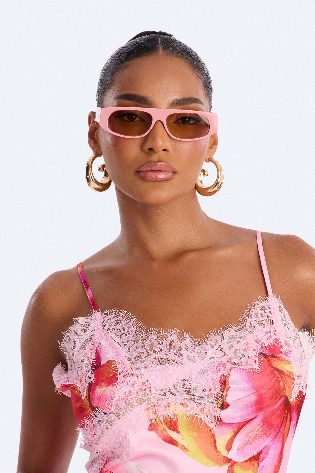 Get The Hint Sunglasses - Pink
