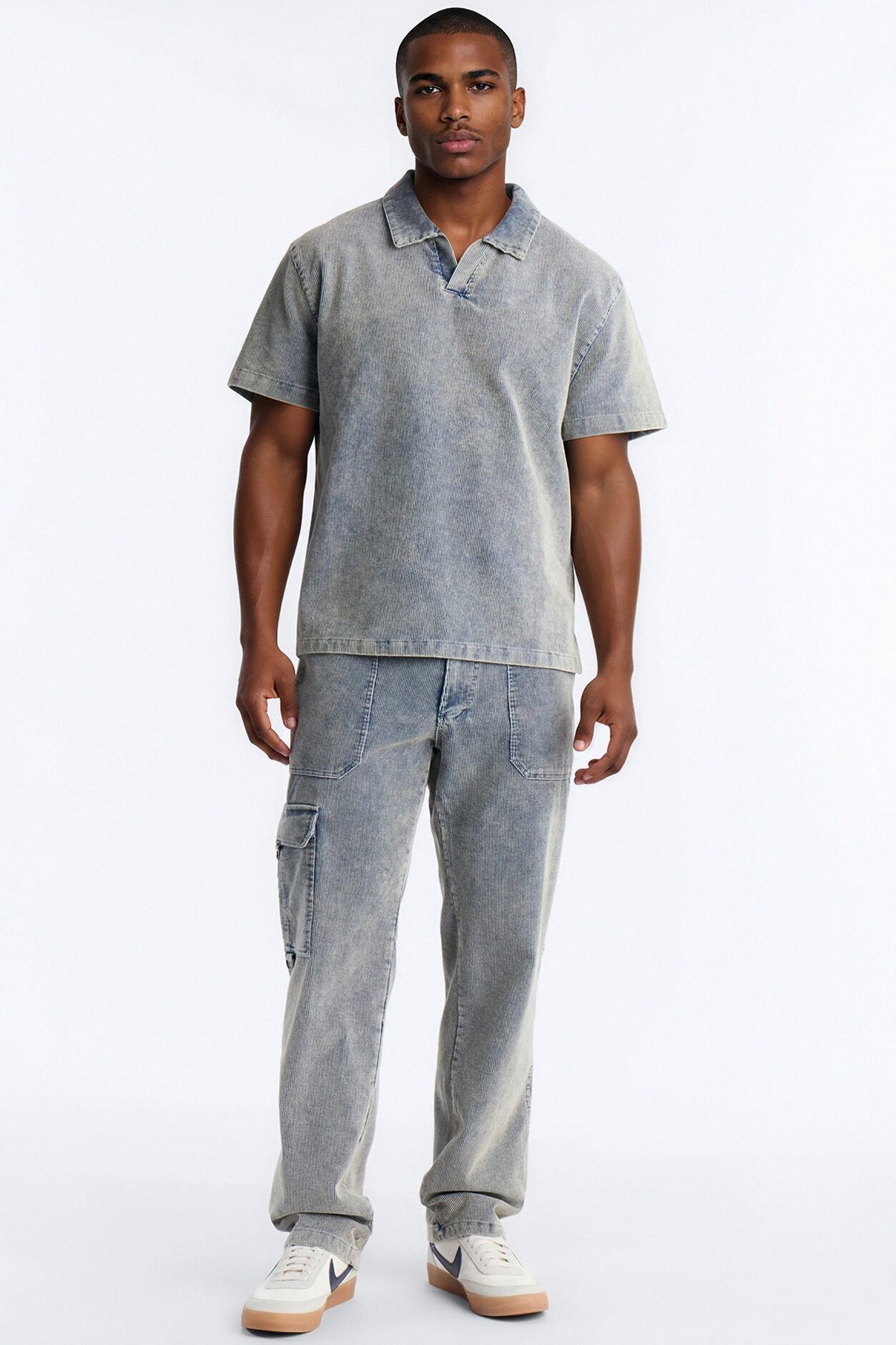 Ohio Corduroy Straight Pant - Blue