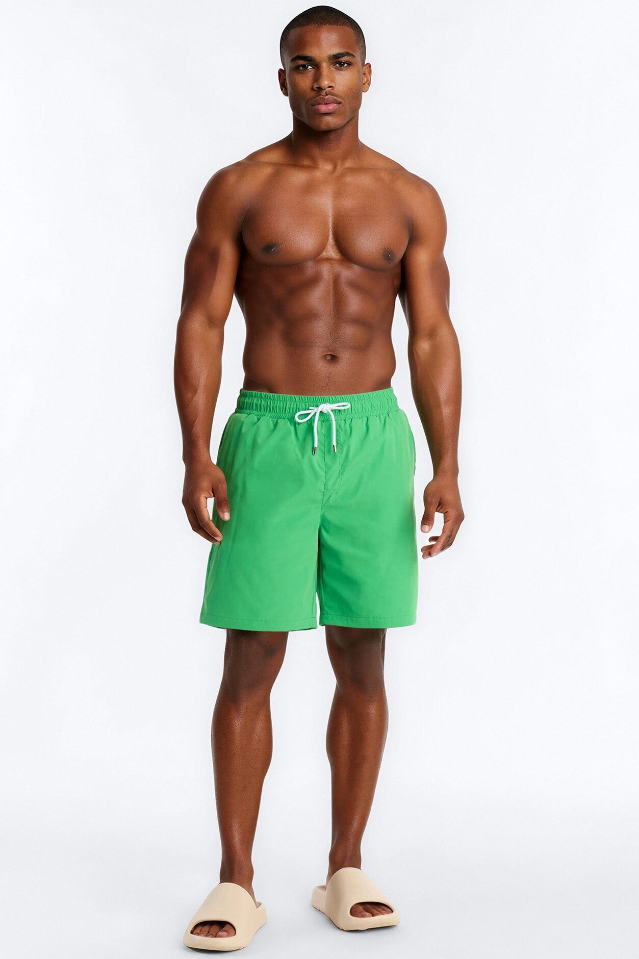 Wild Island Reactive Swim Trunk 7″ - Green