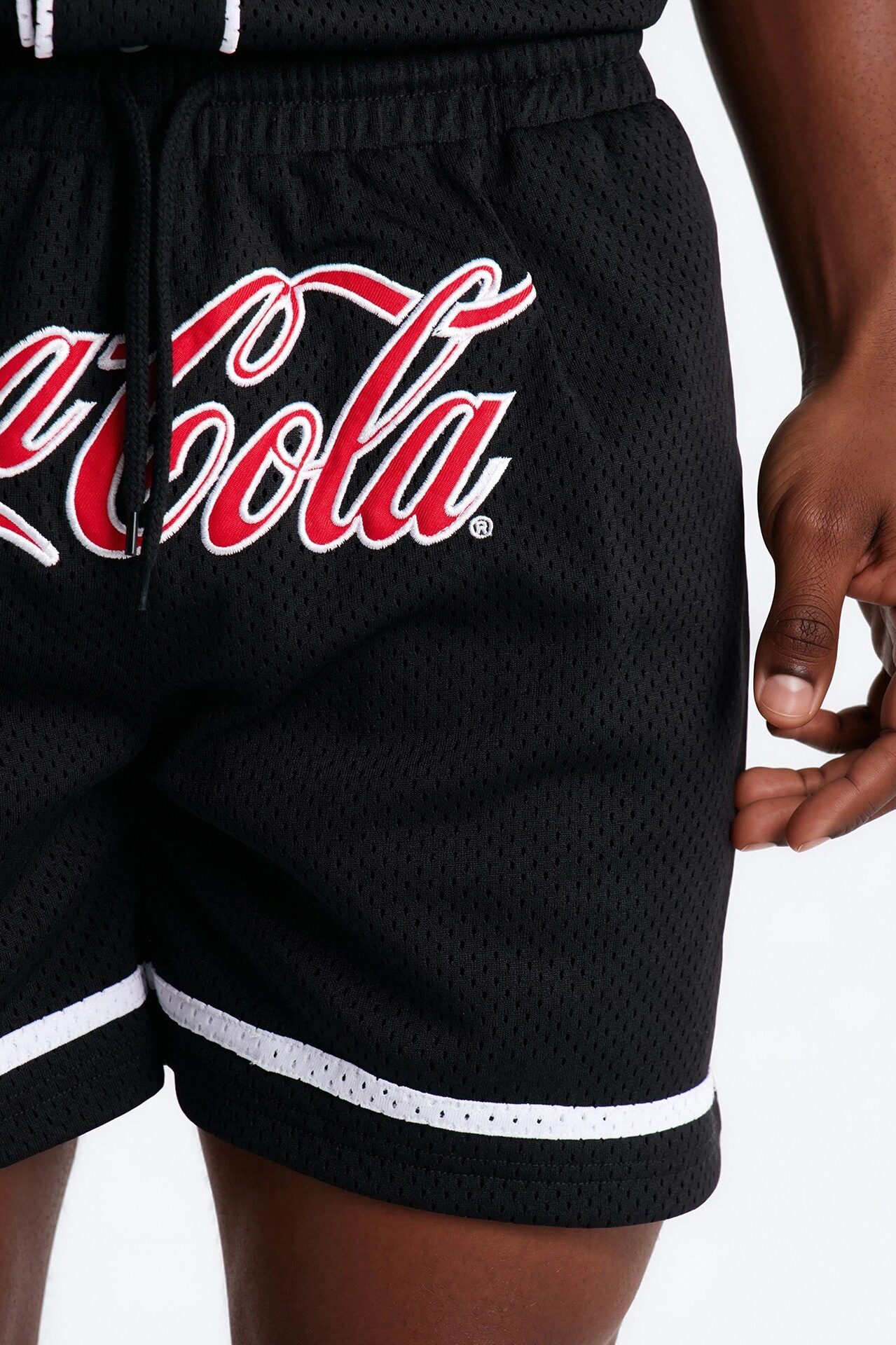 Coca Cola Patch Mesh Short - Black
