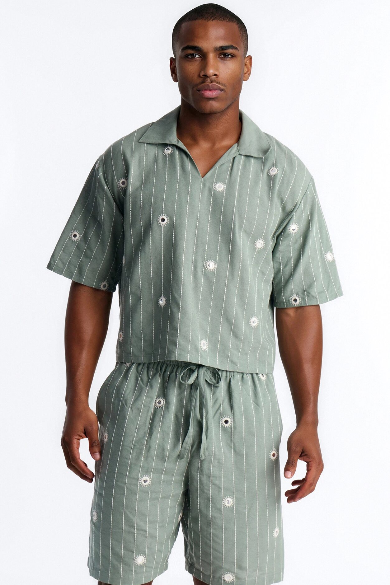 Relaxed Mirror Mirage Polo - Olive