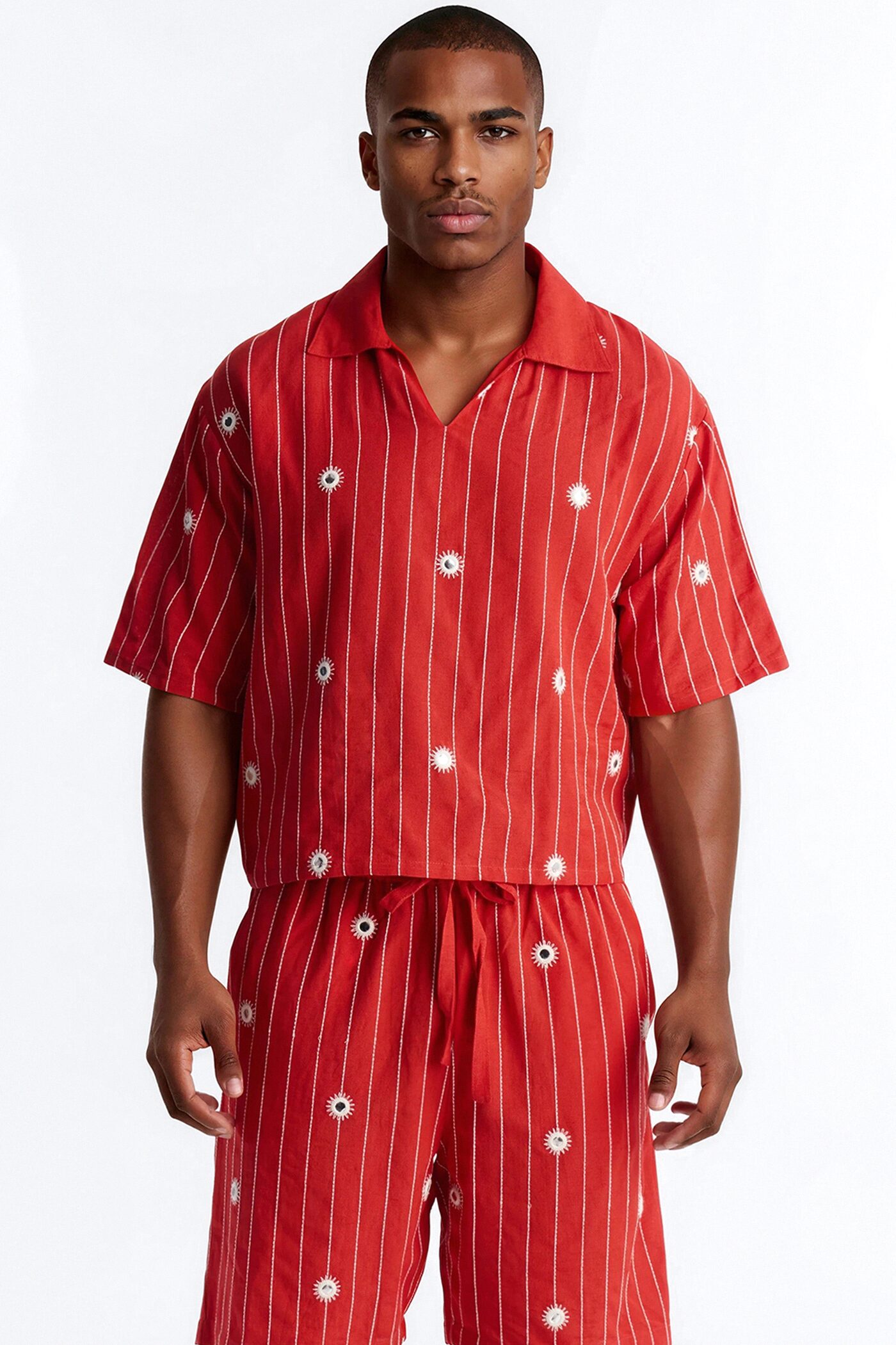 Relaxed Mirror Mirage Polo - Red