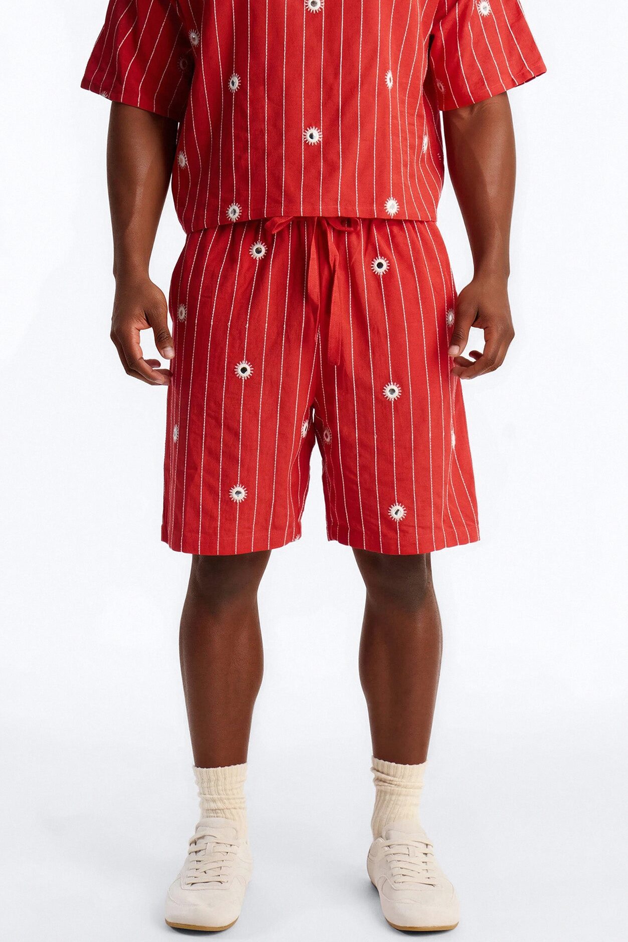 Relaxed Mirror Mirage Short - Red