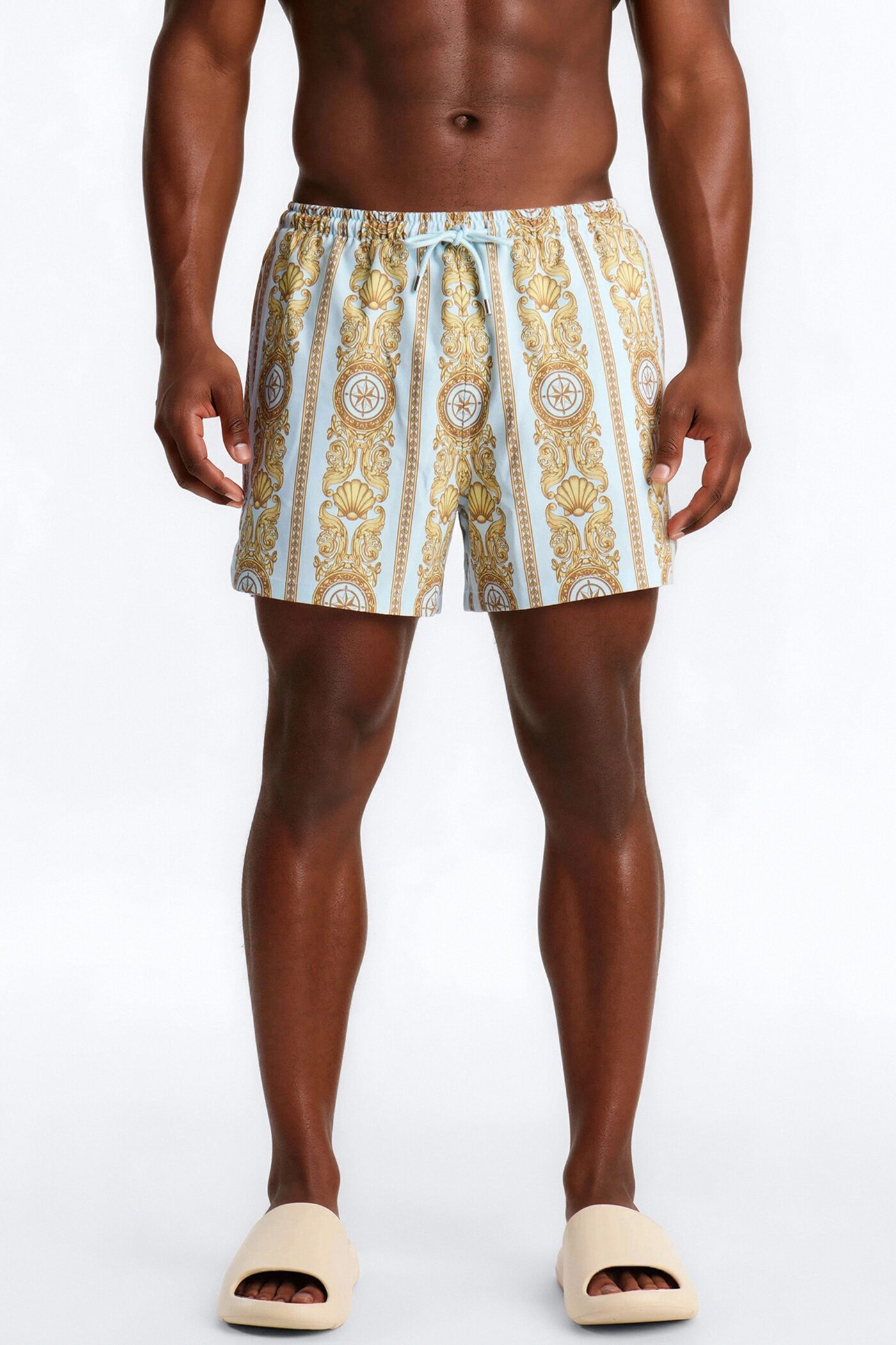 Beyond The Sea Swim Trunk 4″ - Light Blue