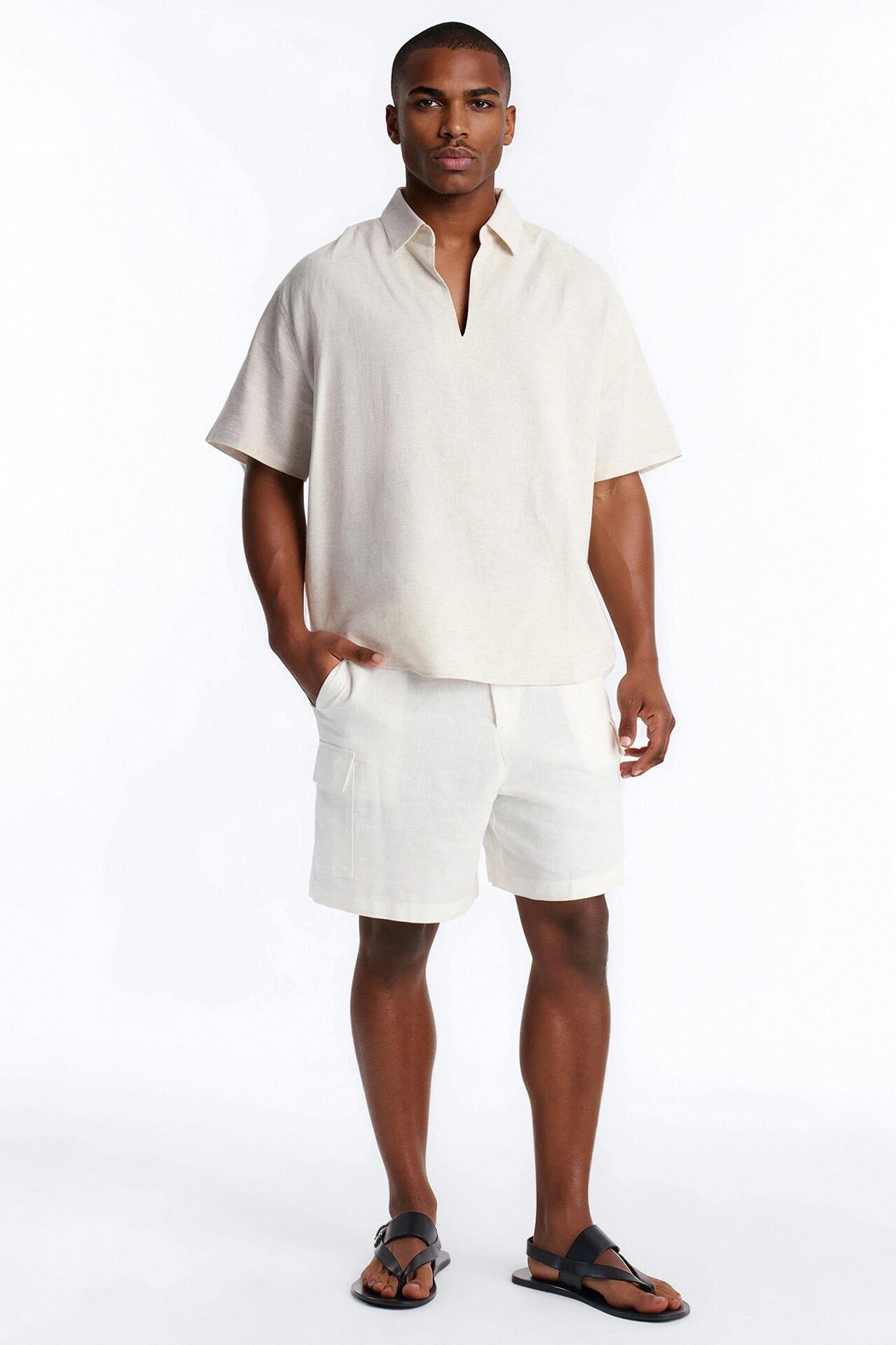Bahamas Easy Flow Short Sleeve Shirt - Oatmeal