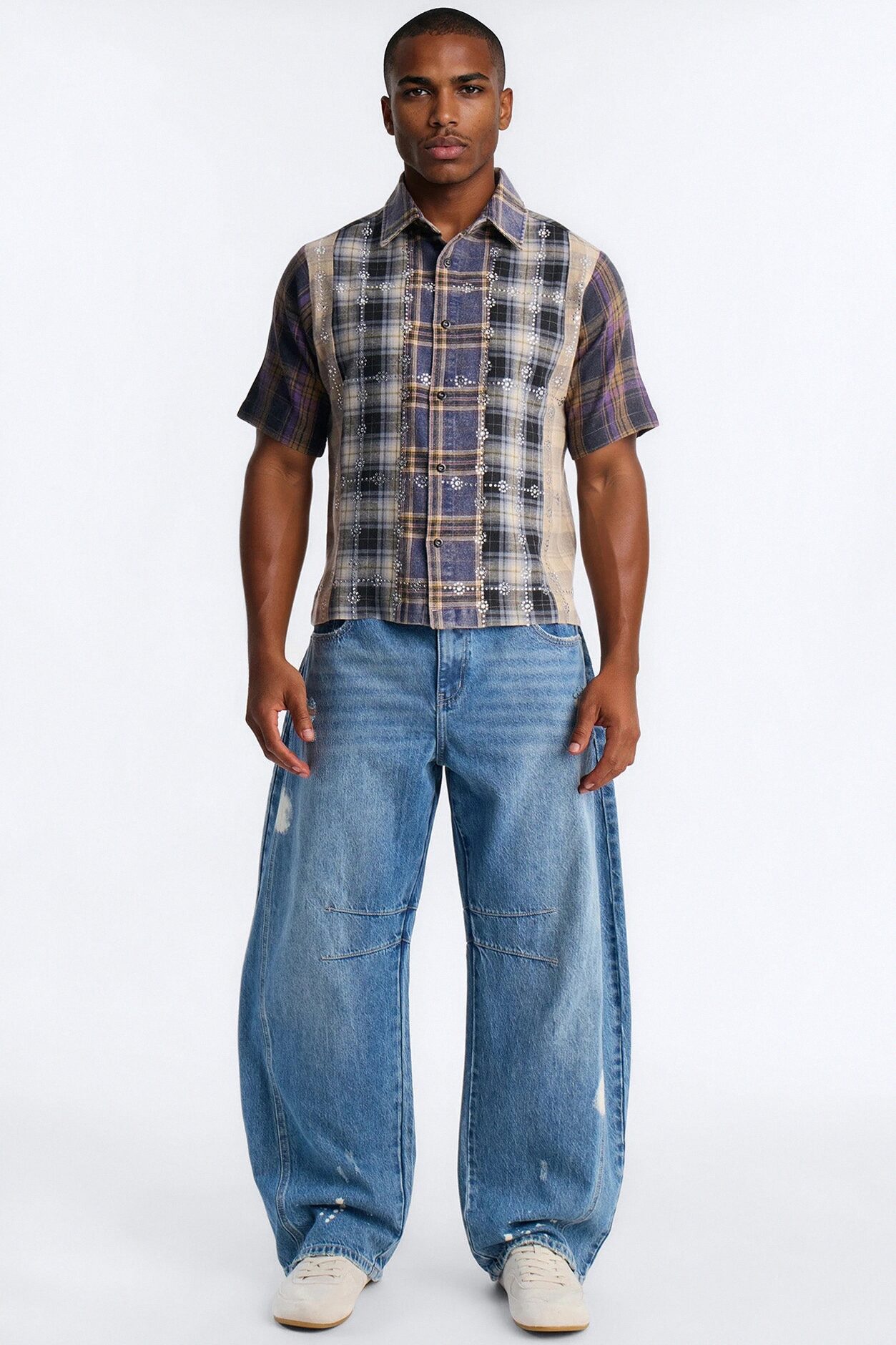 Urban Relic Plaid Button Up Shirt - Multi Color