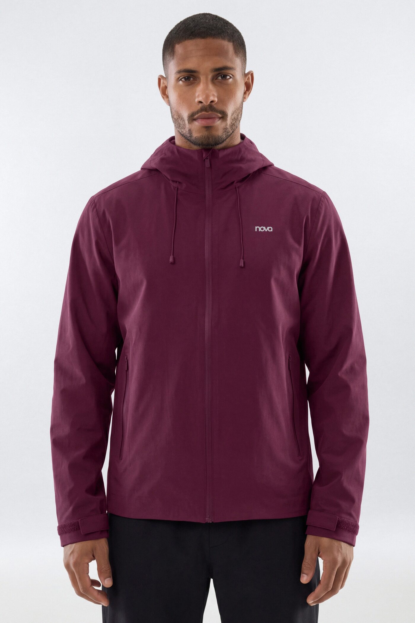 ActiveNylon™ Full Zip Hooded Jacket - Merlot