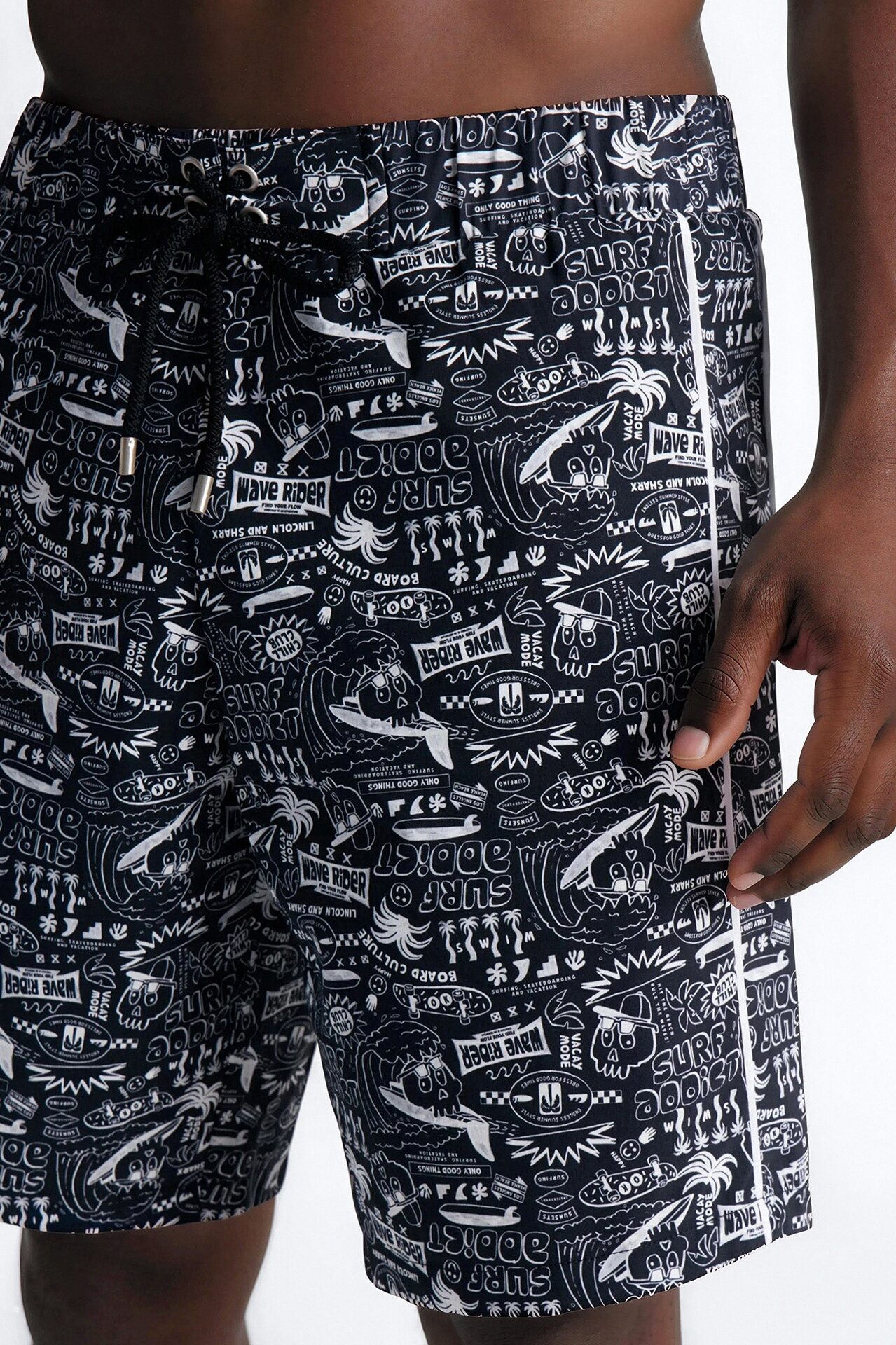 Outlaw Tides Board Short 9″ - Black