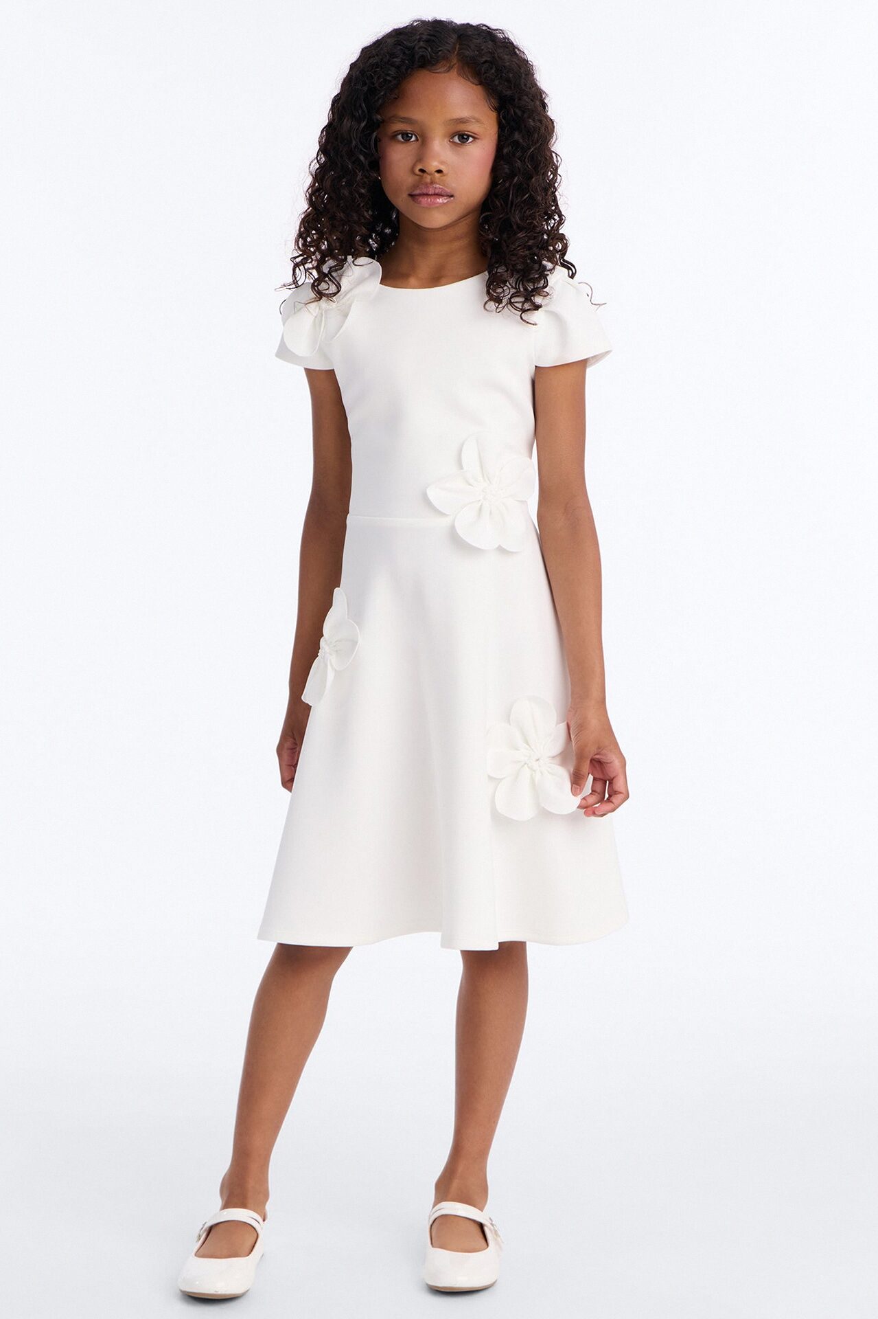 Mini Flawless Flowers Forever Dress - Off White