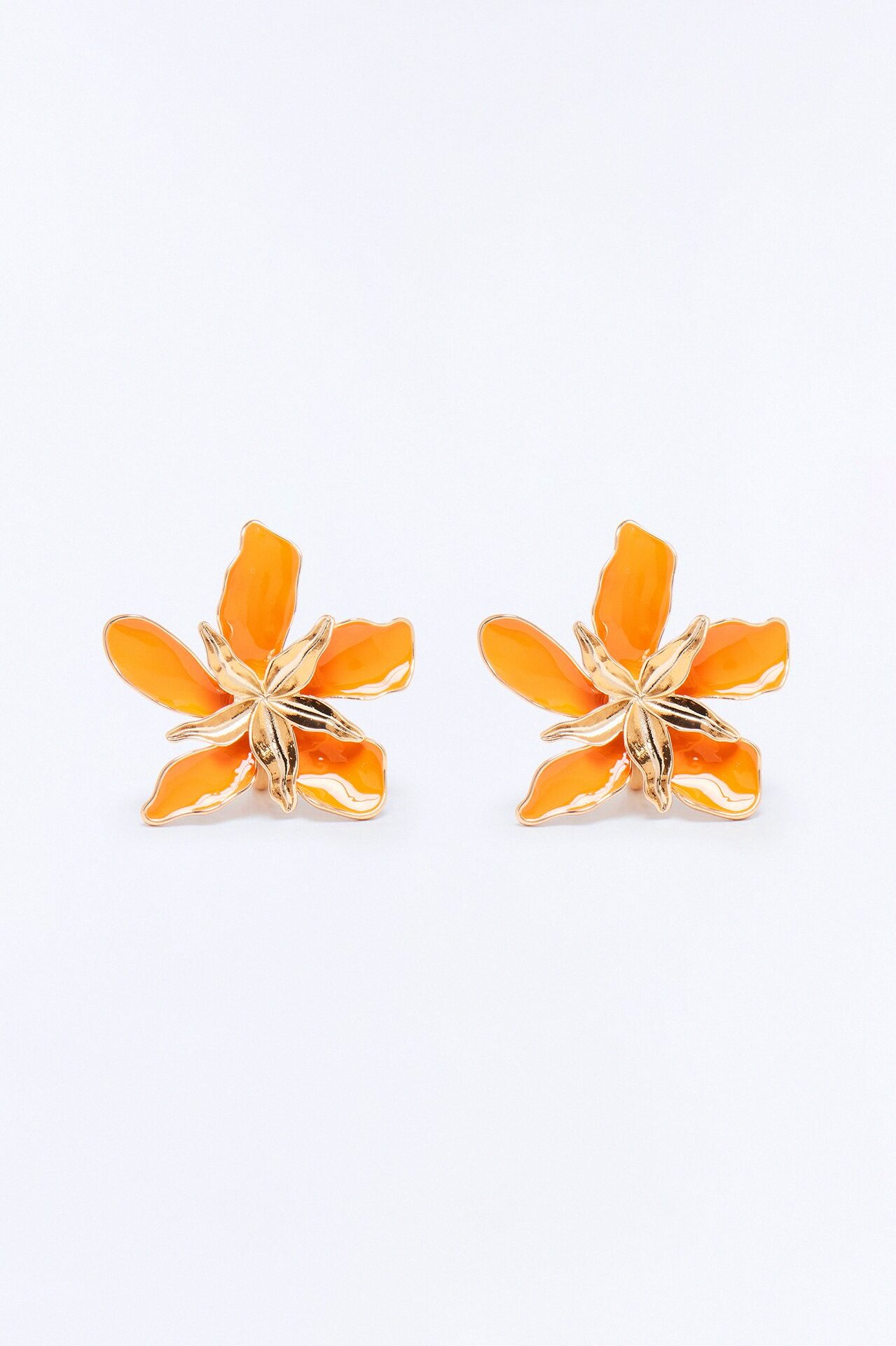 Lilly Floral Statement Ring - Orange/combo