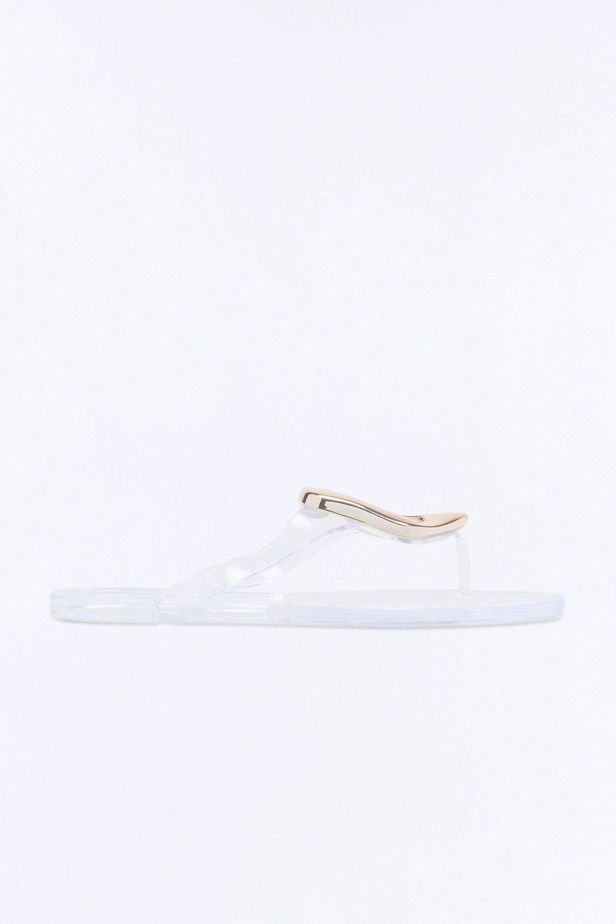 Zani Jelly Hardware Flip Flops - Clear