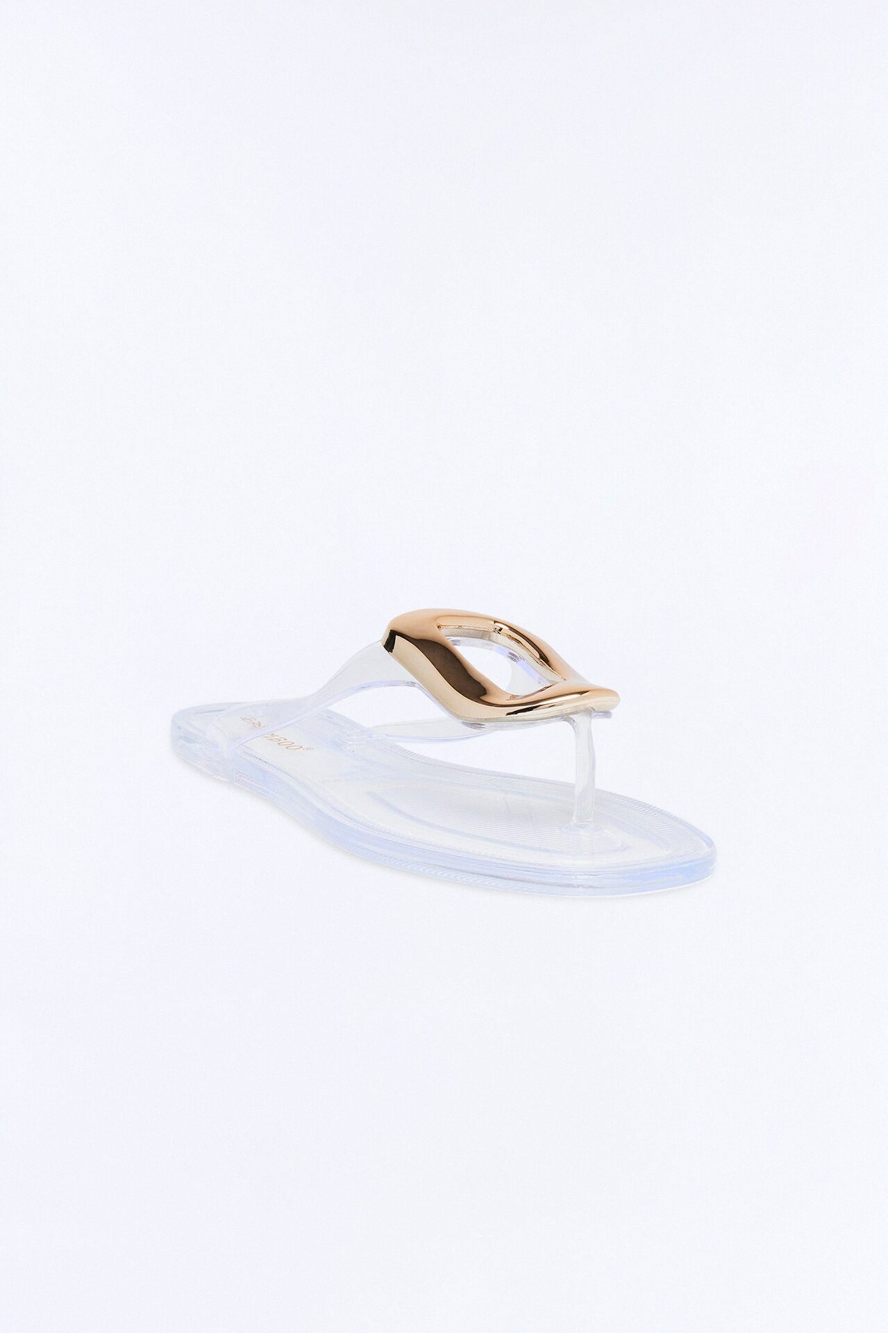 Zani Jelly Hardware Flip Flops - Clear