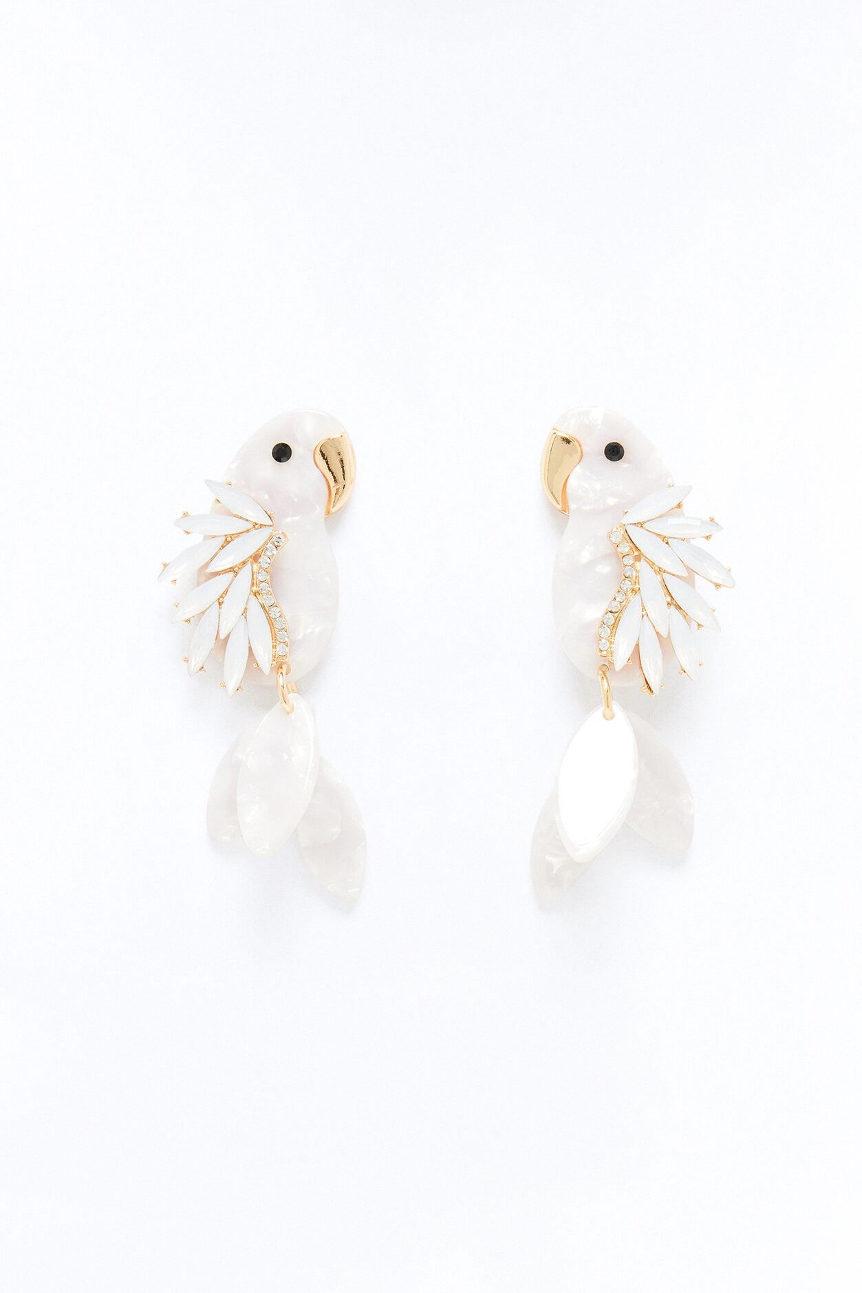 Tiki Time Earrings - White