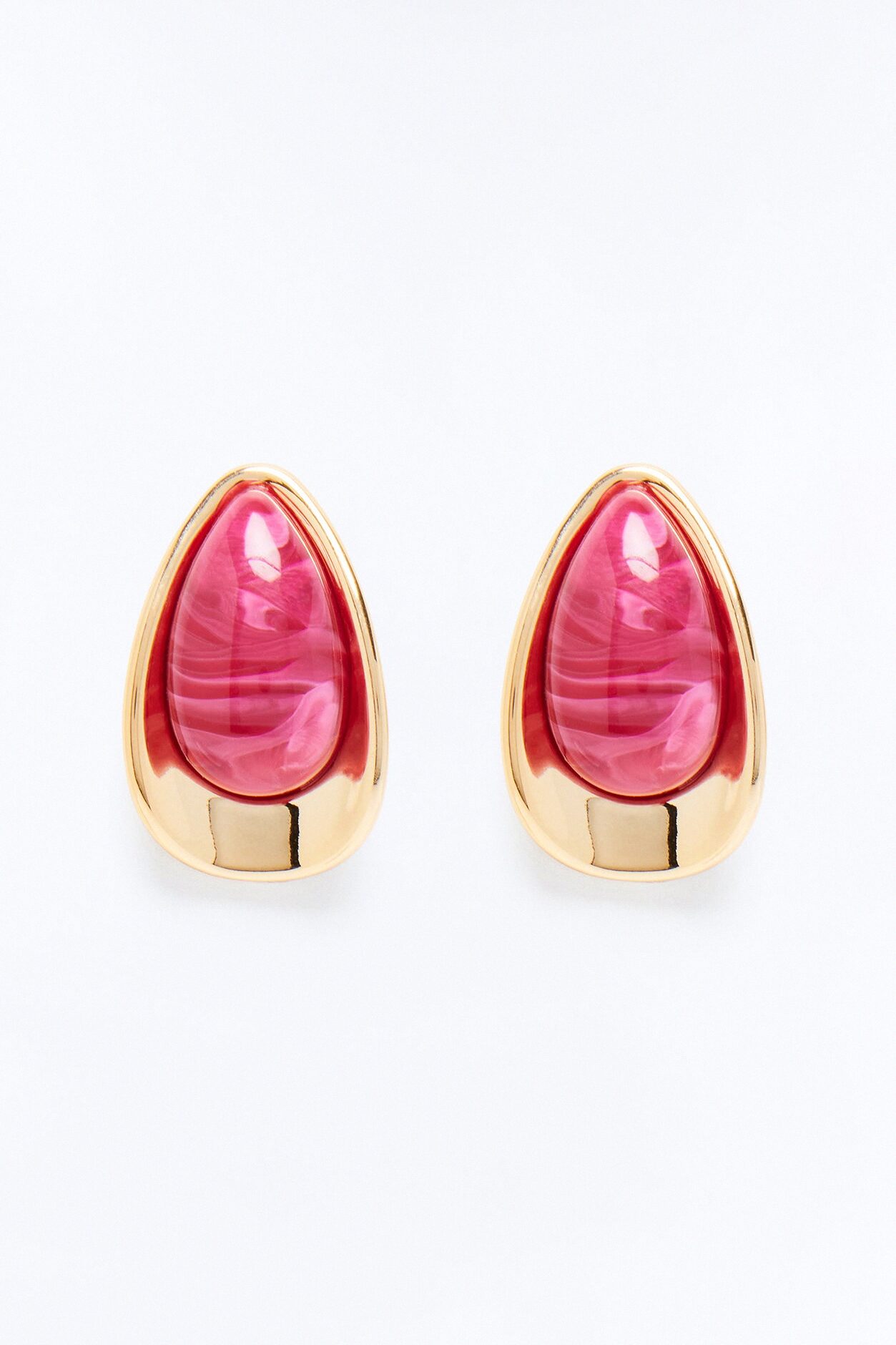 Boho Coast Getaway Earrings - Gold/Red