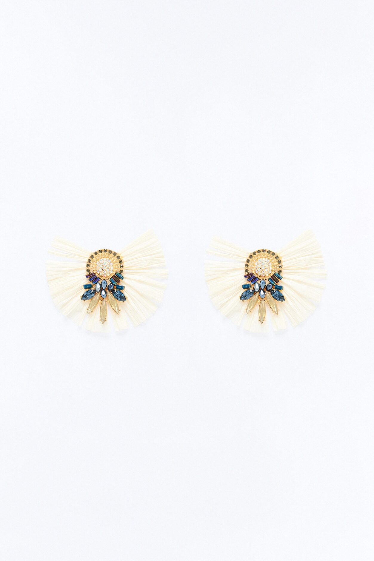 Rio Carnival Earrings - White/combo