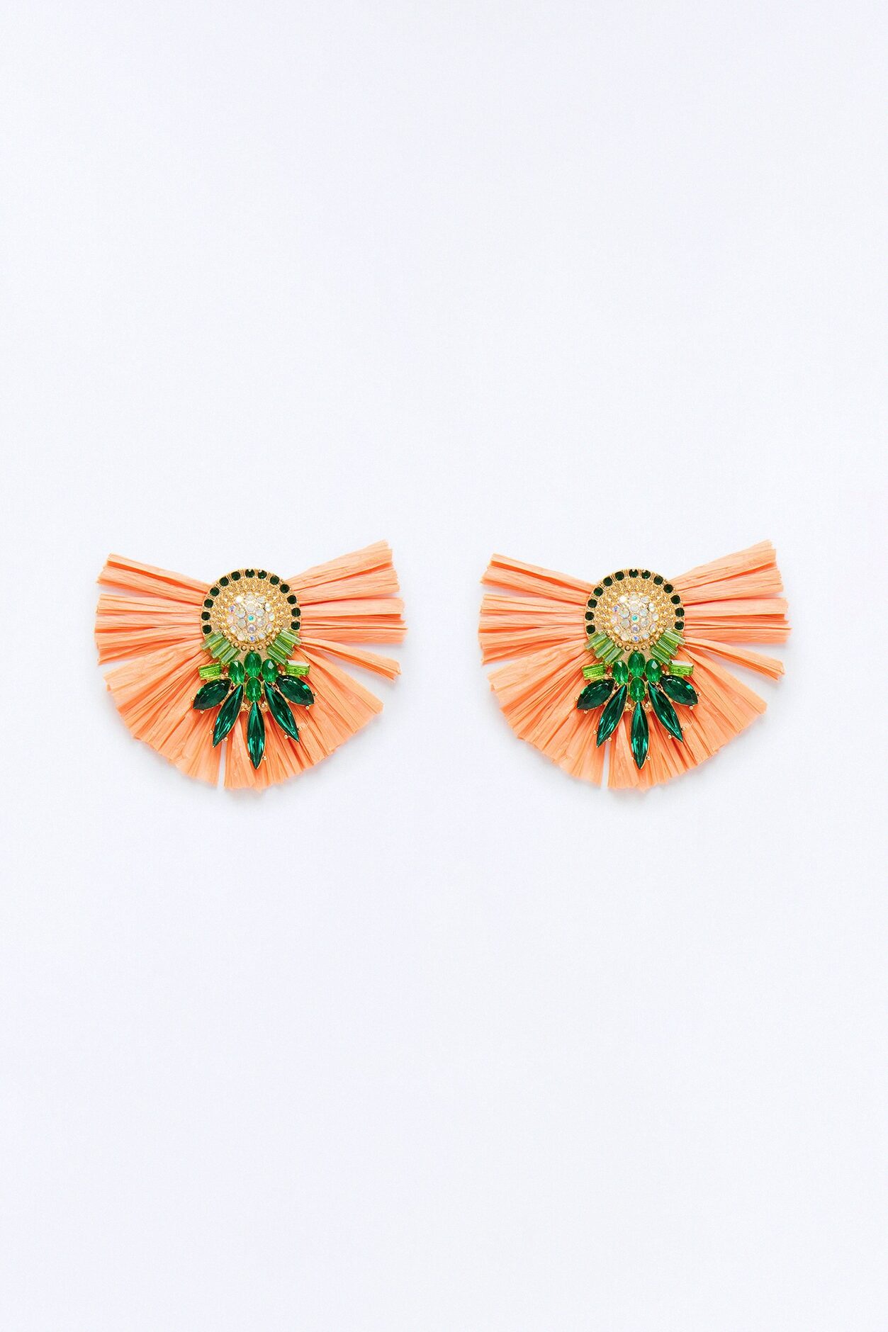 Rio Carnival Earrings - Peach/combo
