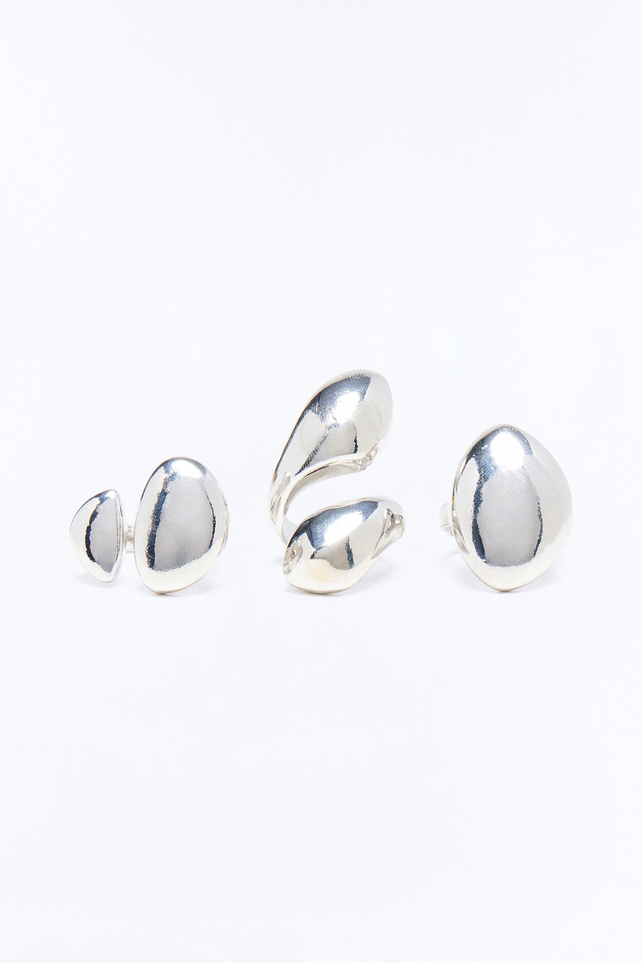 Kind Of A Big Deal 3 Piece Ring Set - Silver