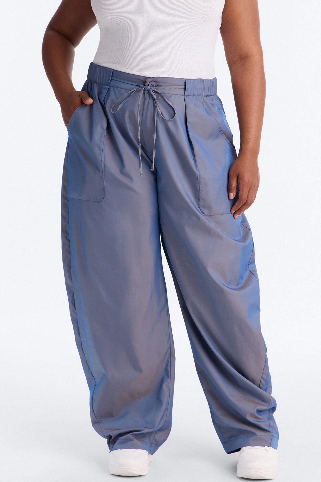 No Chill Zone Windbreaker Barrel Pant 31″ - Blue