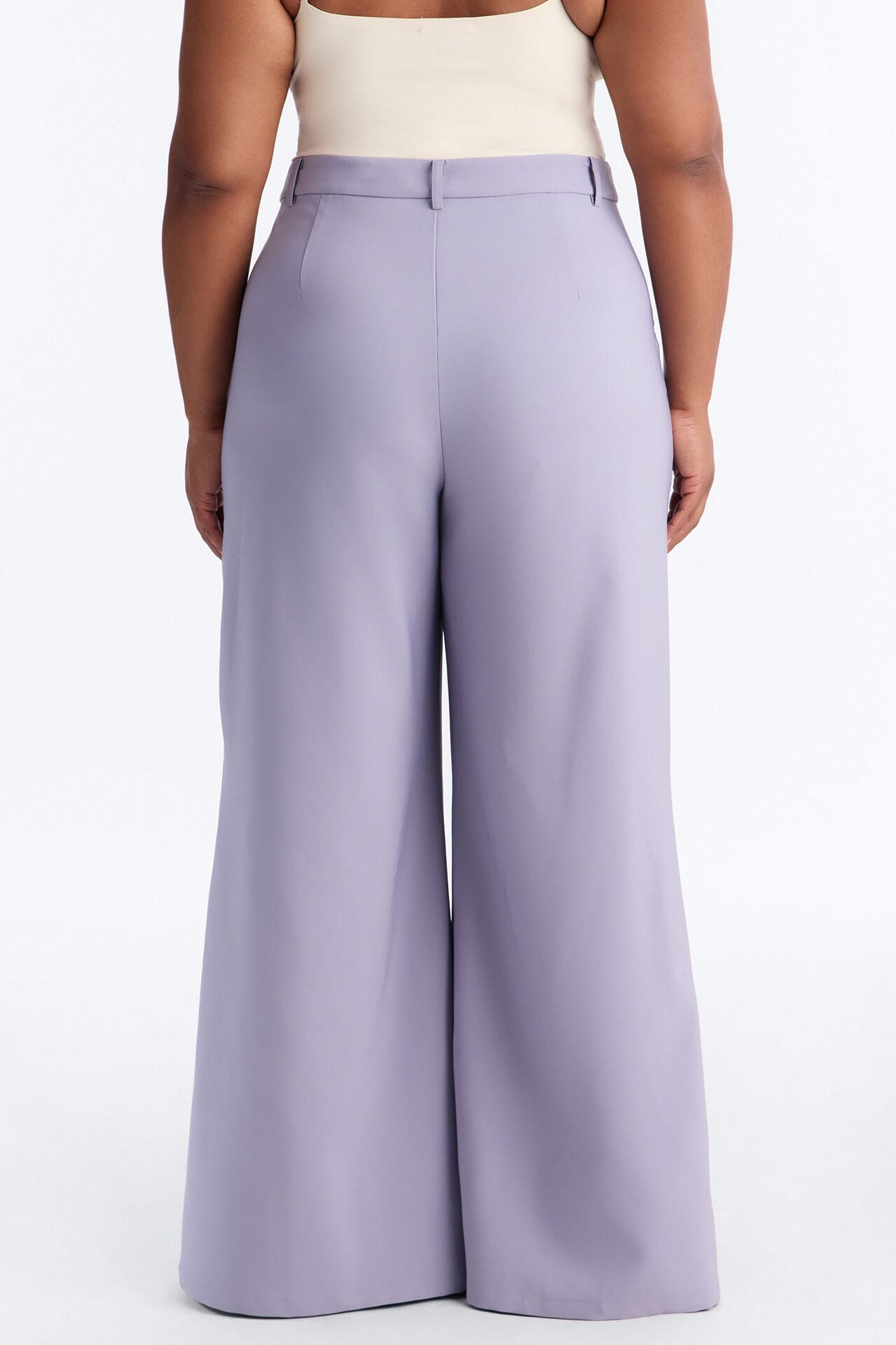 Karianna Crepe Woven Wide Leg Pant 33 - Slate Grey