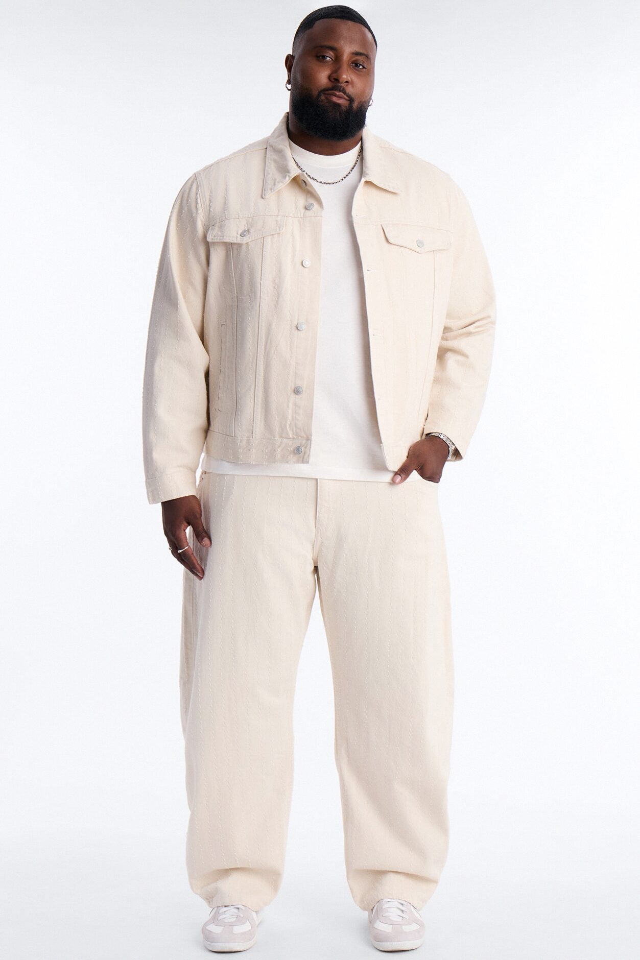 Barrel Feeling Edgy Jean - Cream