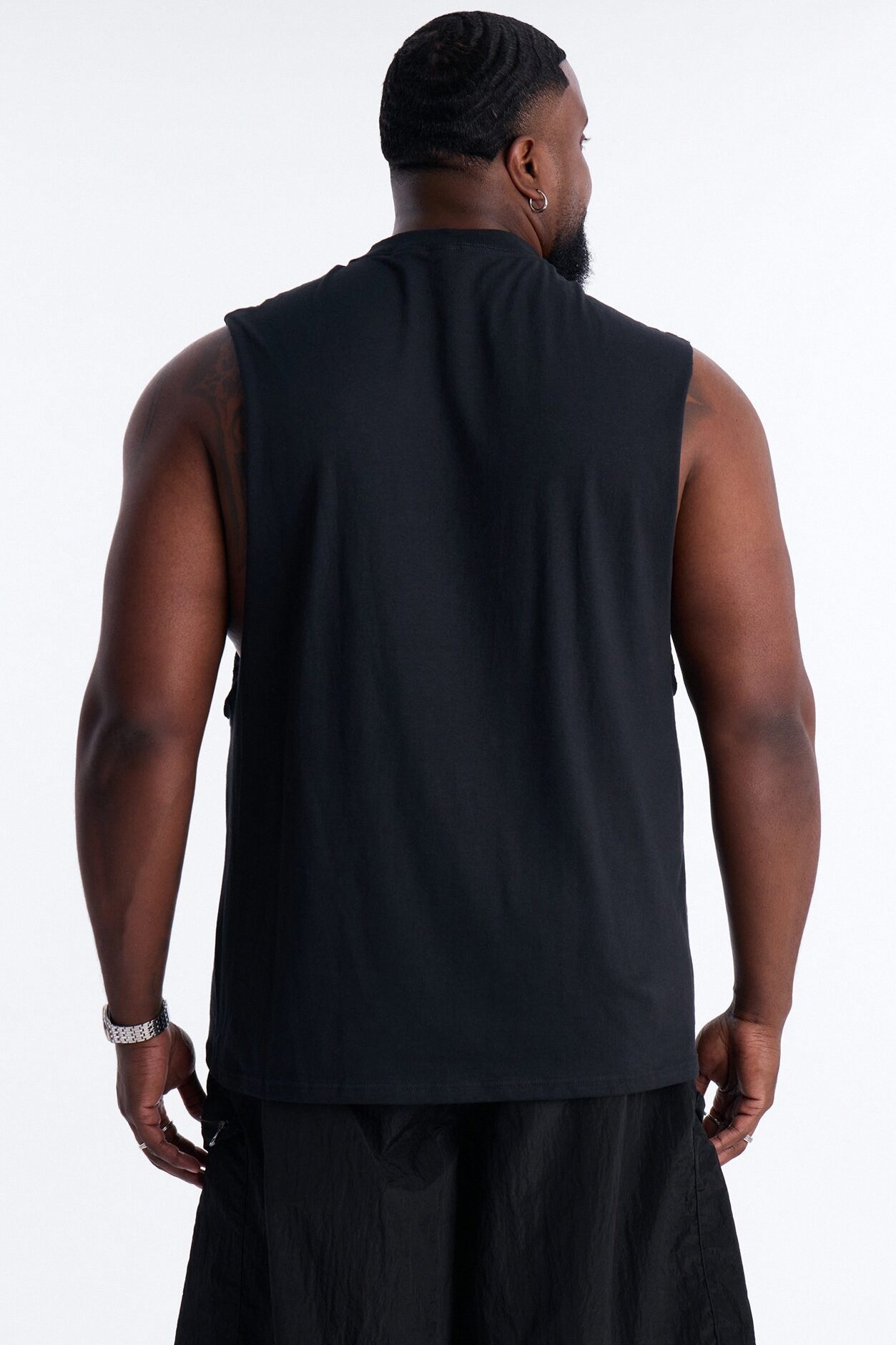 Born Lucky Muscle Tee - Black