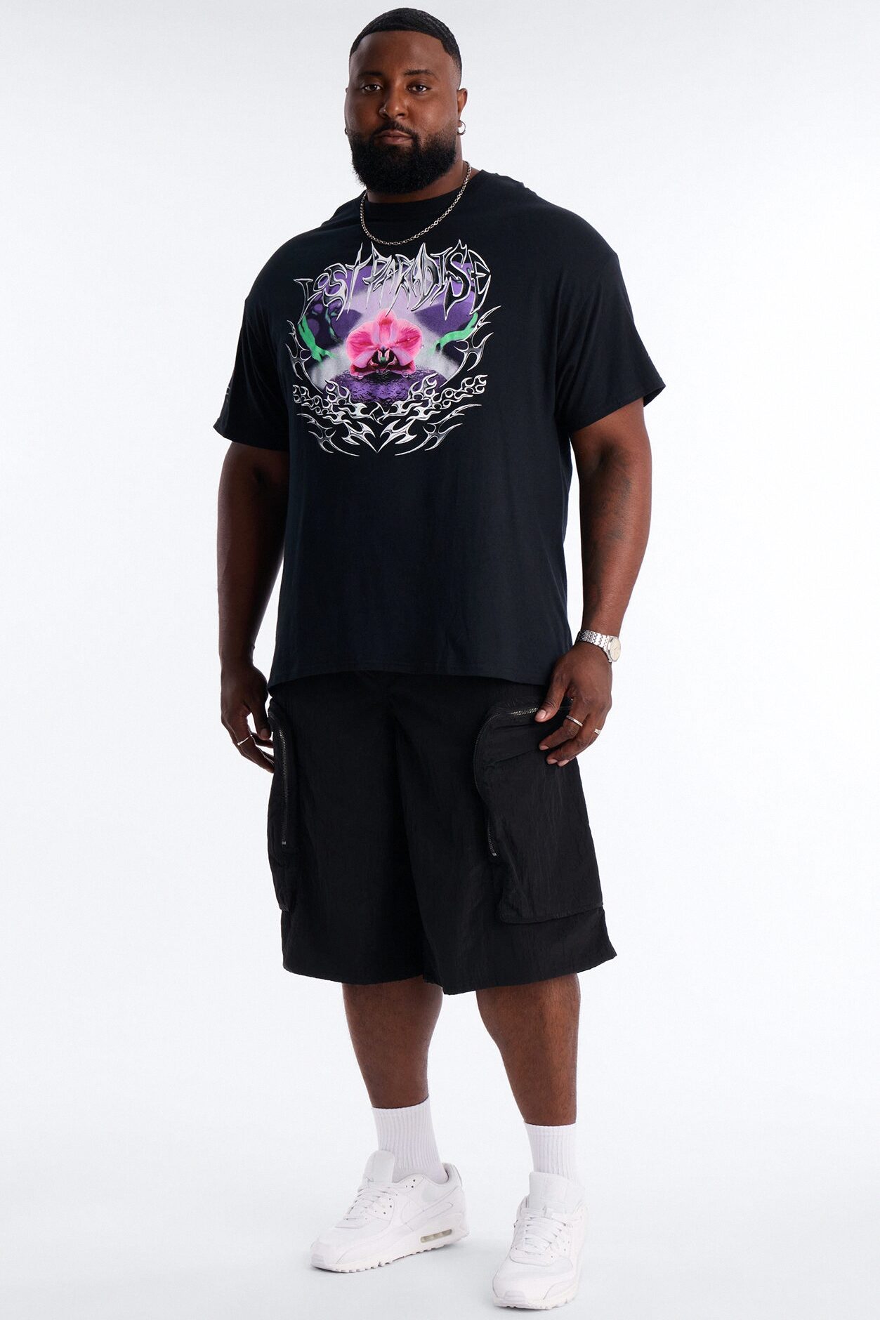 Lost Paradise Bloom Short Sleeve Tee - Black