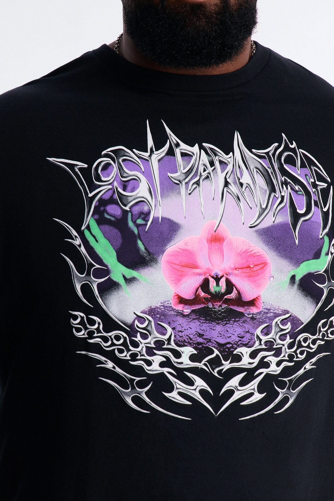 Lost Paradise Bloom Short Sleeve Tee - Black