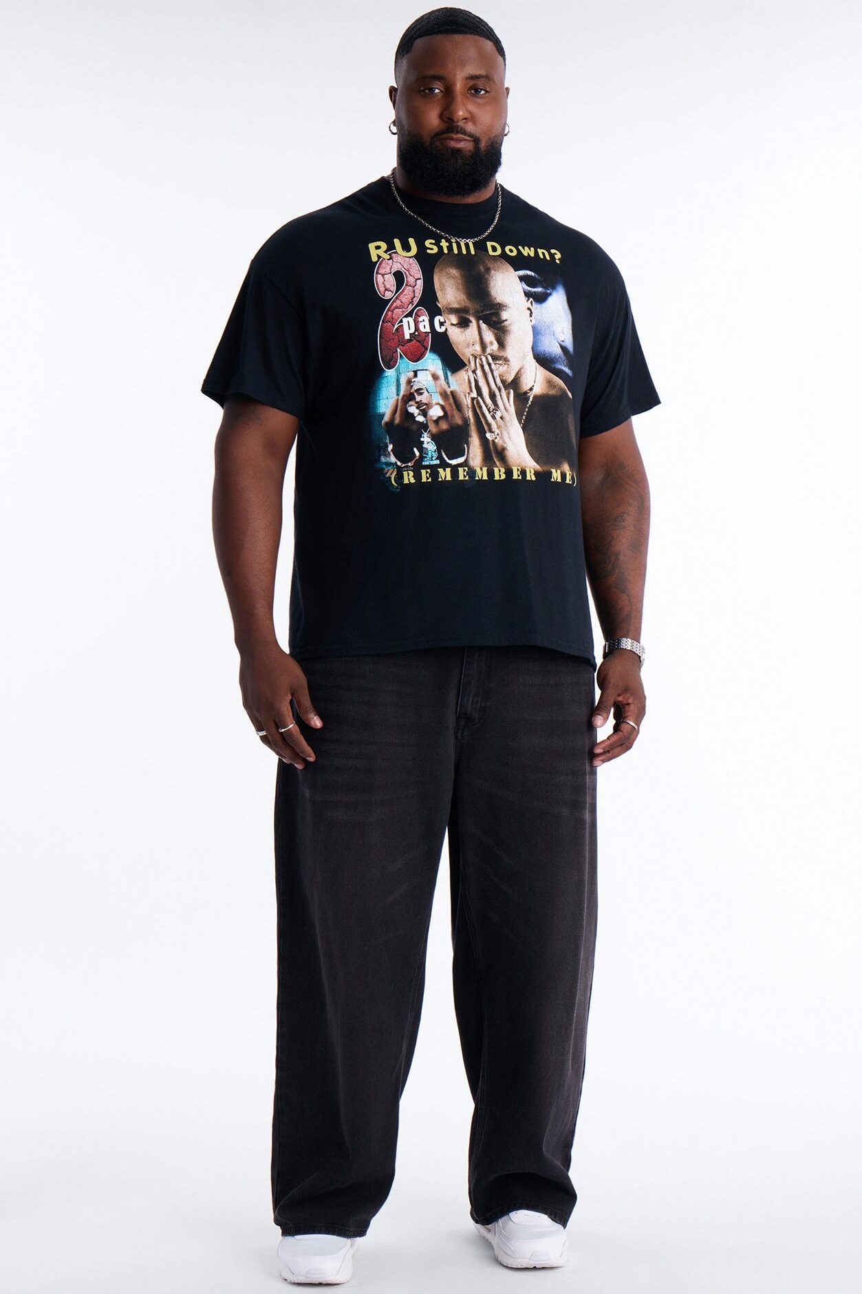 2pac R U Still Down Short Sleeve Tee - Black