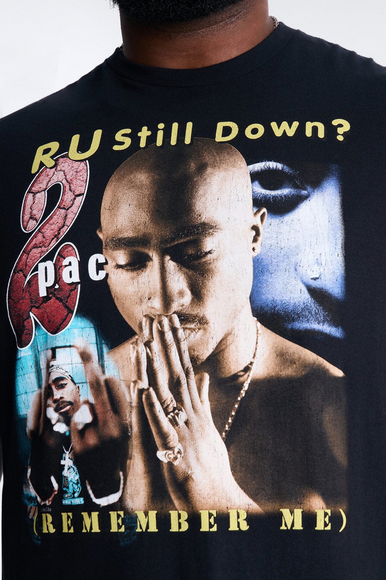 2pac R U Still Down Short Sleeve Tee - Black