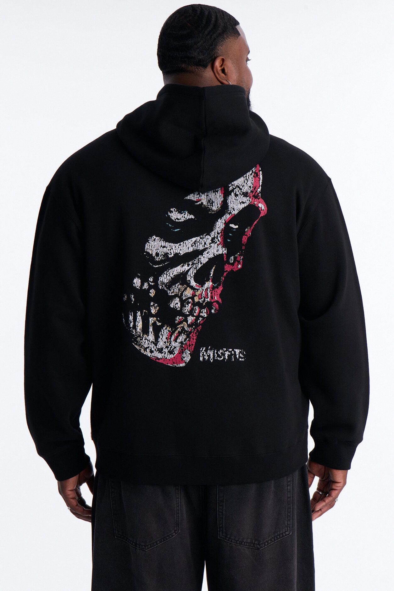 MIsfits Vintage Zip Hoodie - Black Wash