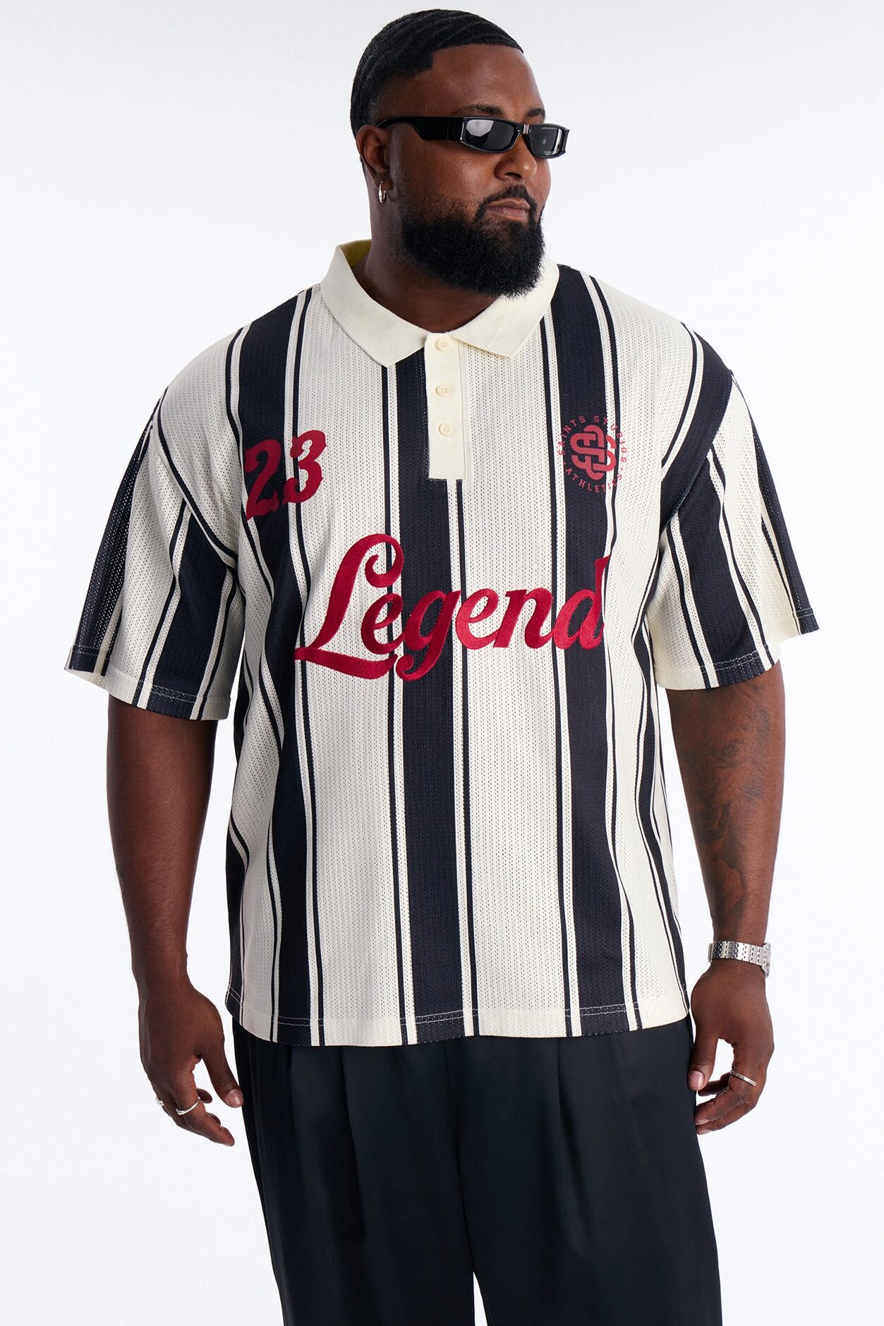 Legends 23 Short Sleeve Polo - Black