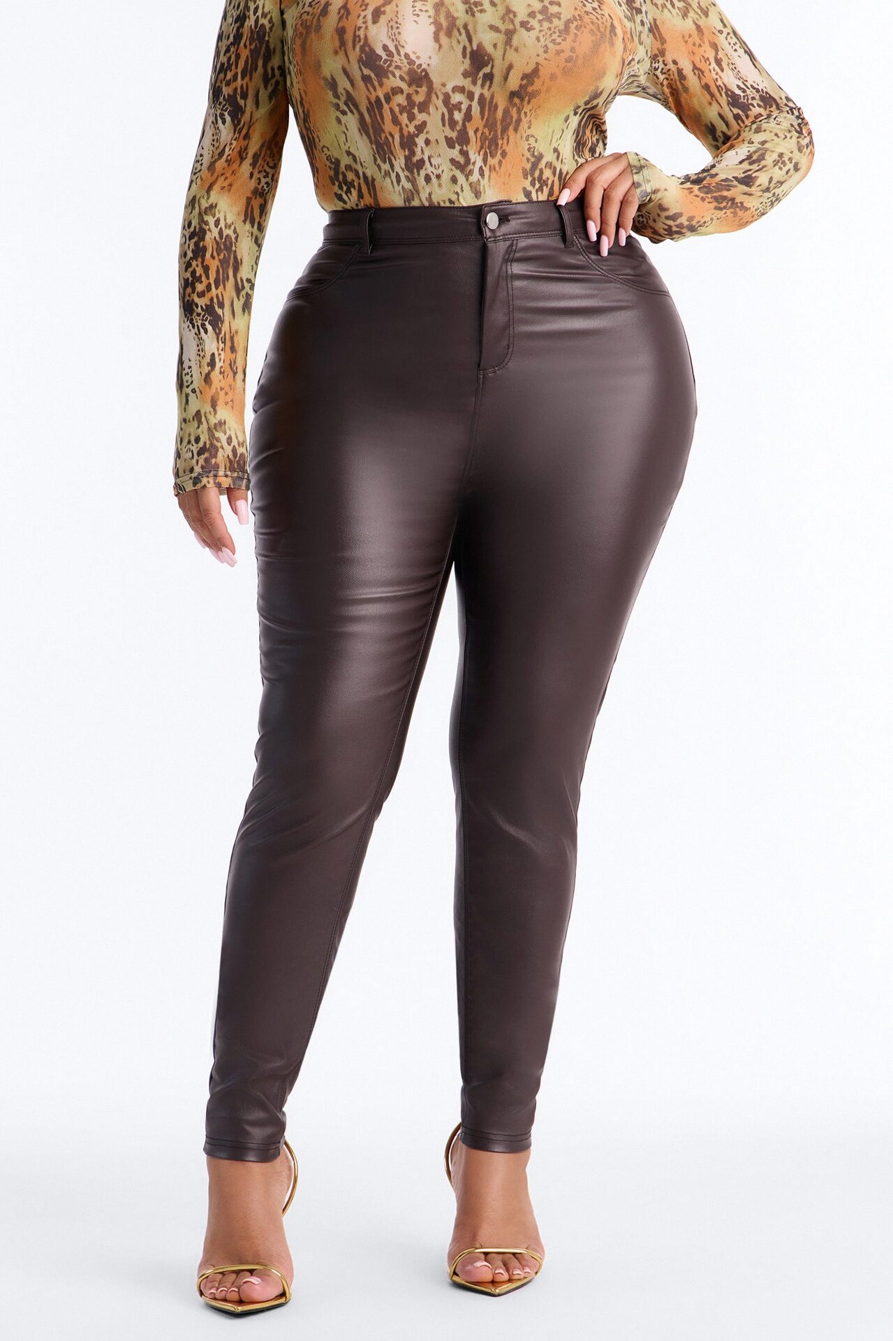 Tall Sammie High Rise Pants - Chocolate